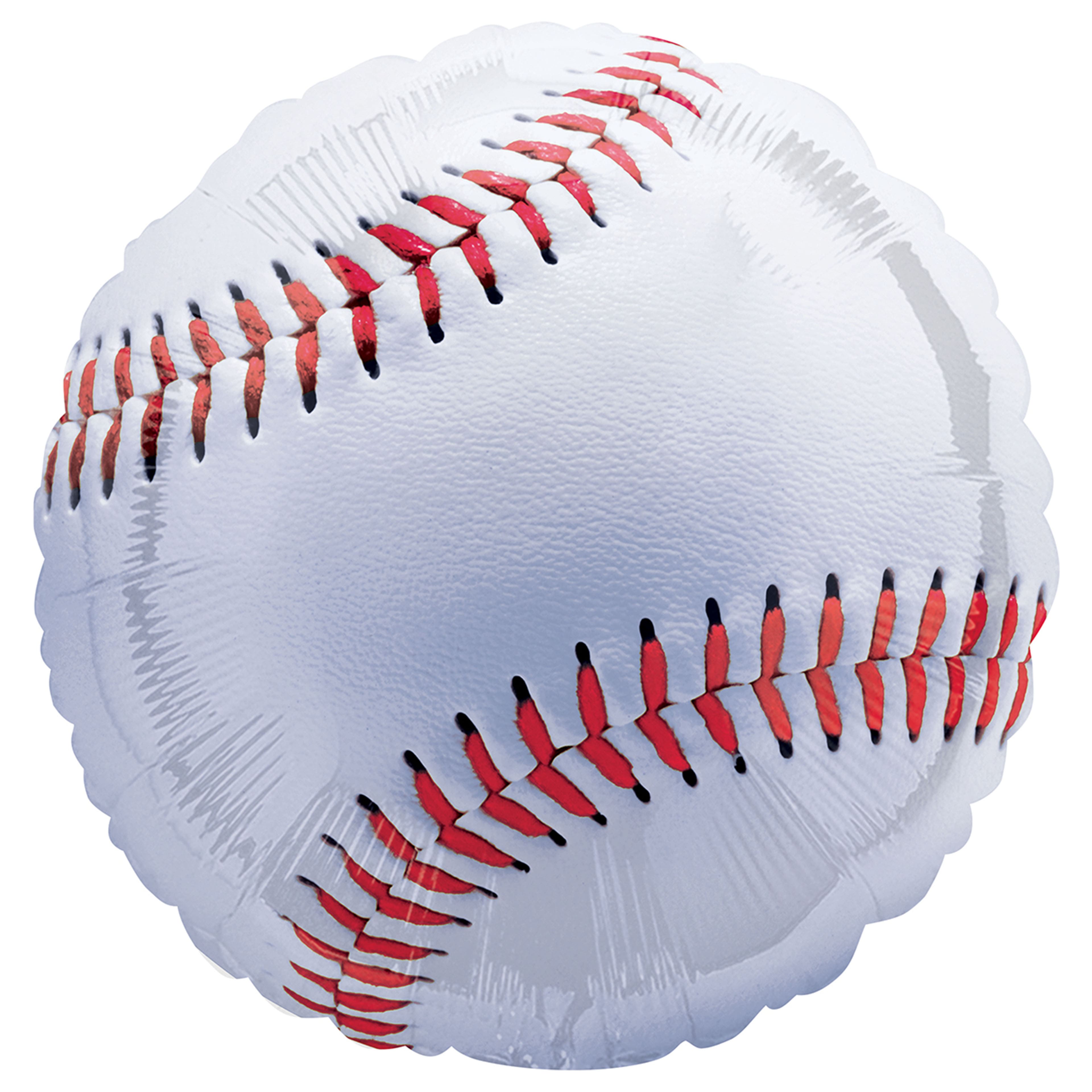 Ballon en forme de balle de baseball en mylar de 71,1 cm