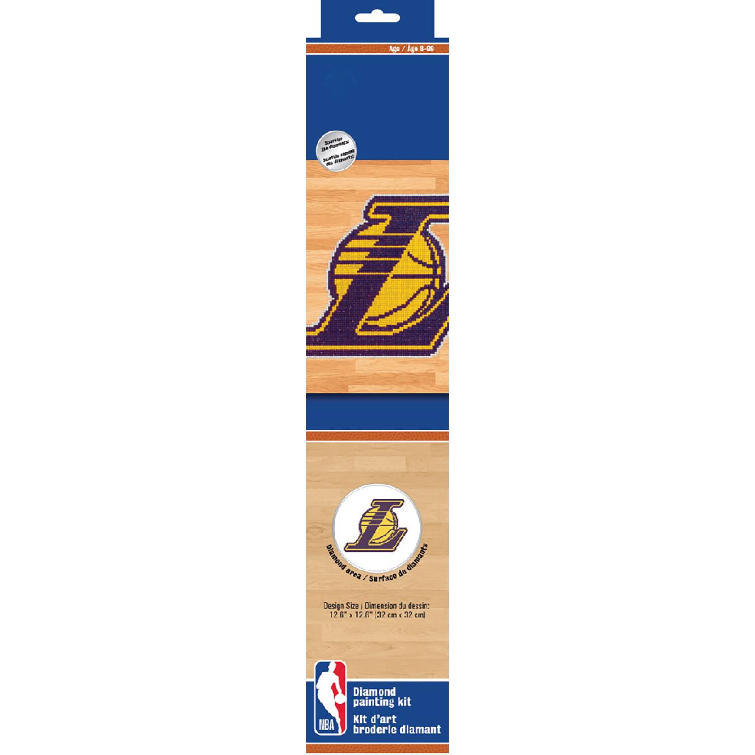 Camelot&#xAE; Dots Intermediate NBA Los Angeles Lakers Diamond Painting Kit