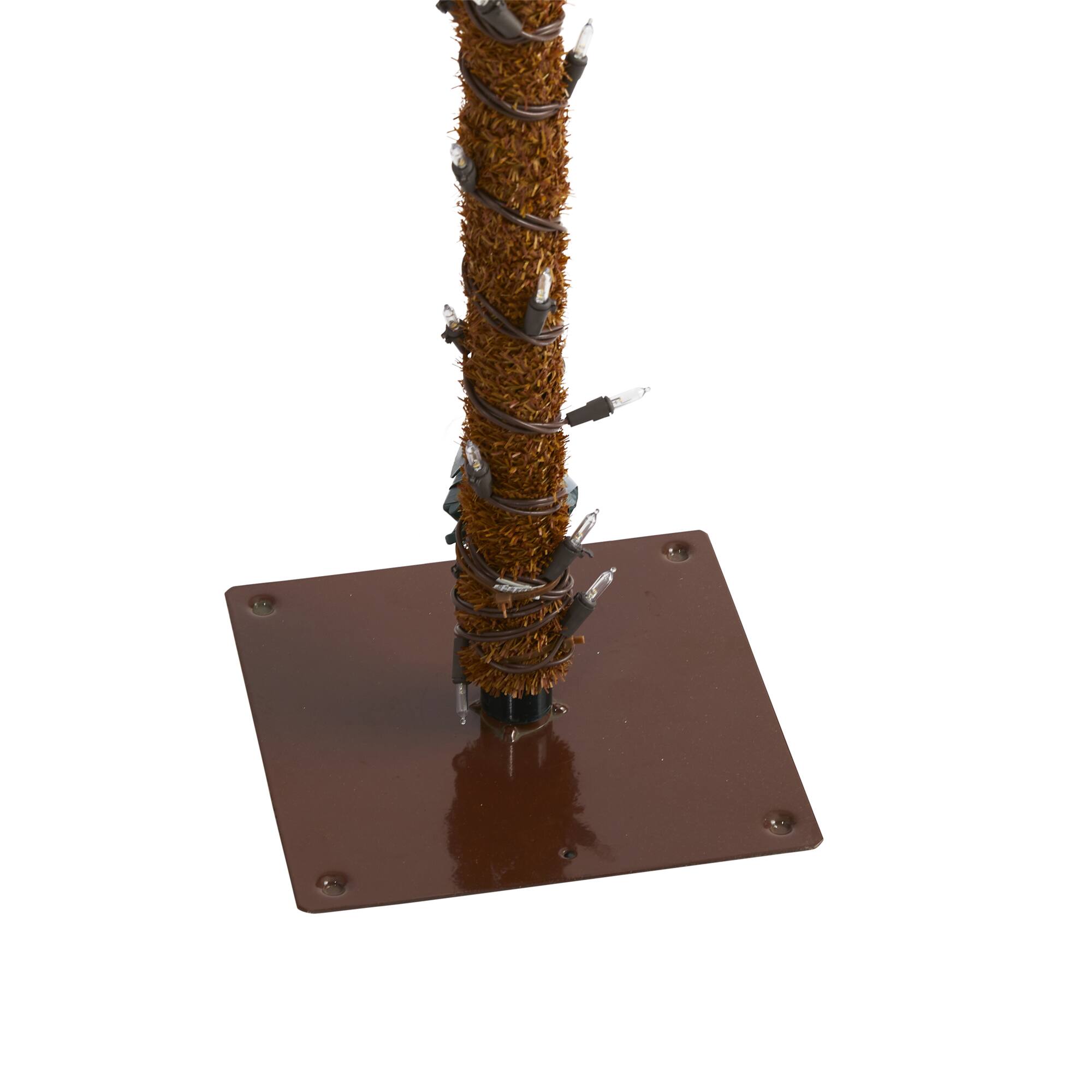 6ft. Pre-Lit Palm Artificial Christmas Tree, Warm White LED Lights