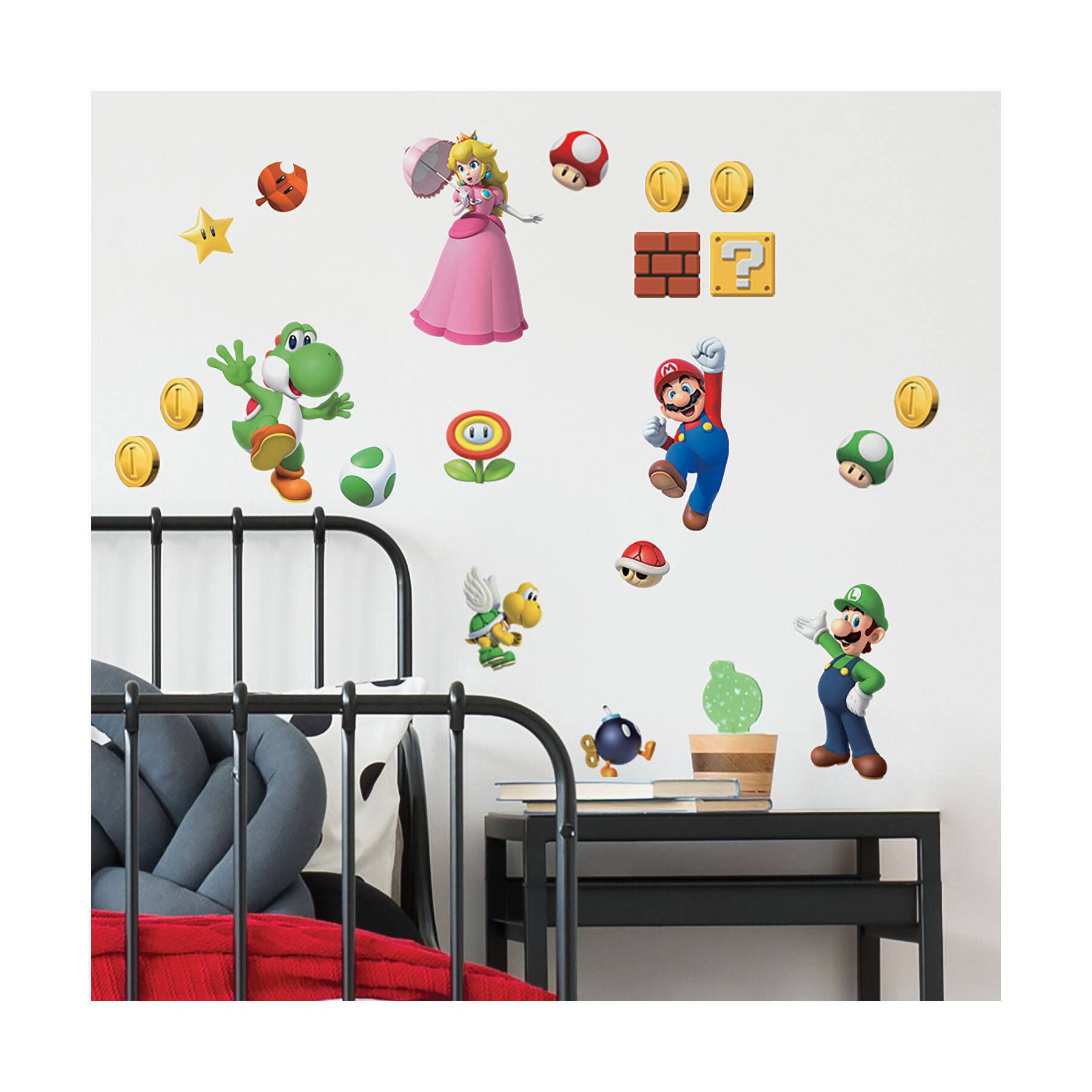 RoomMates Super Mario Brothers Peel &#x26; Stick Wall Decals