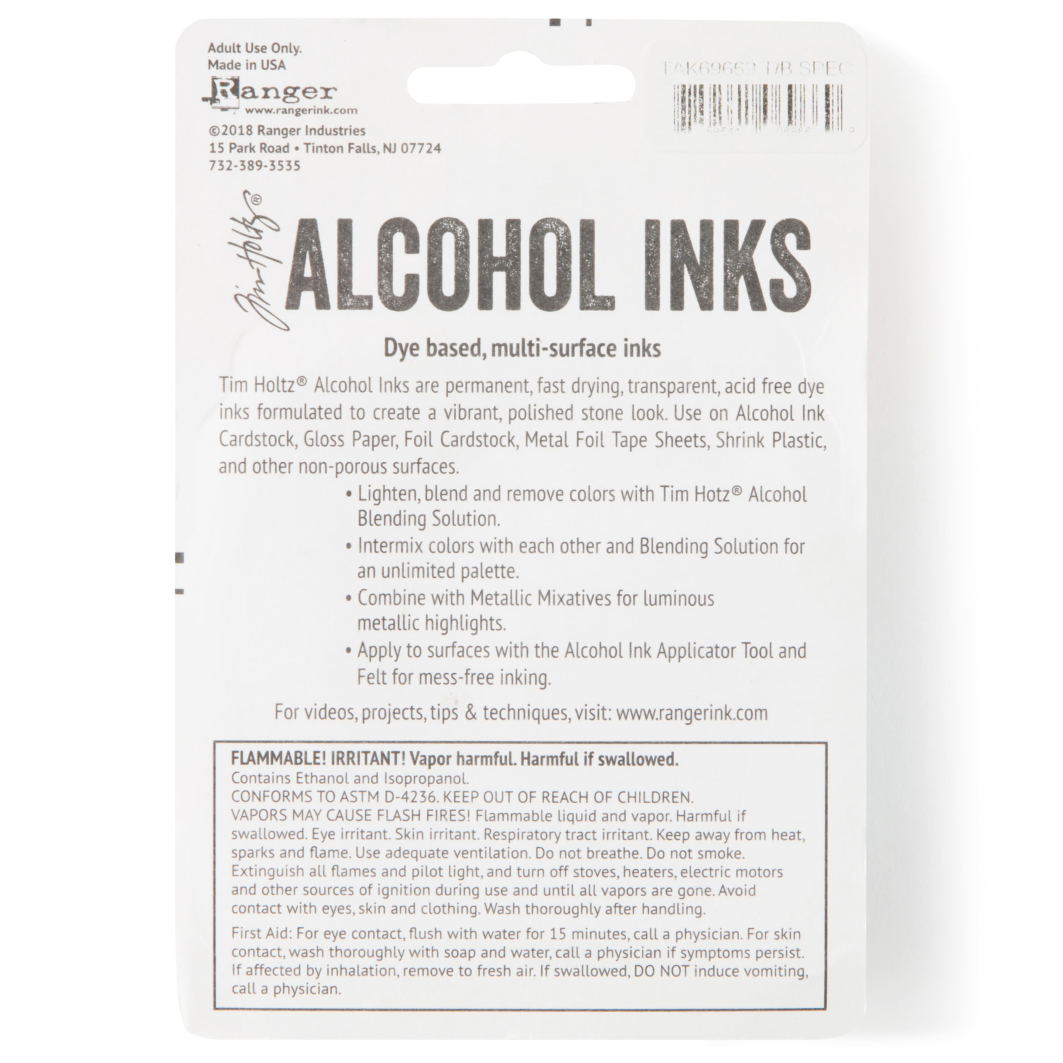 Tim Holtz&#xAE; Teal &#x26; Blue Spectrum Alcohol Inks, 3ct.