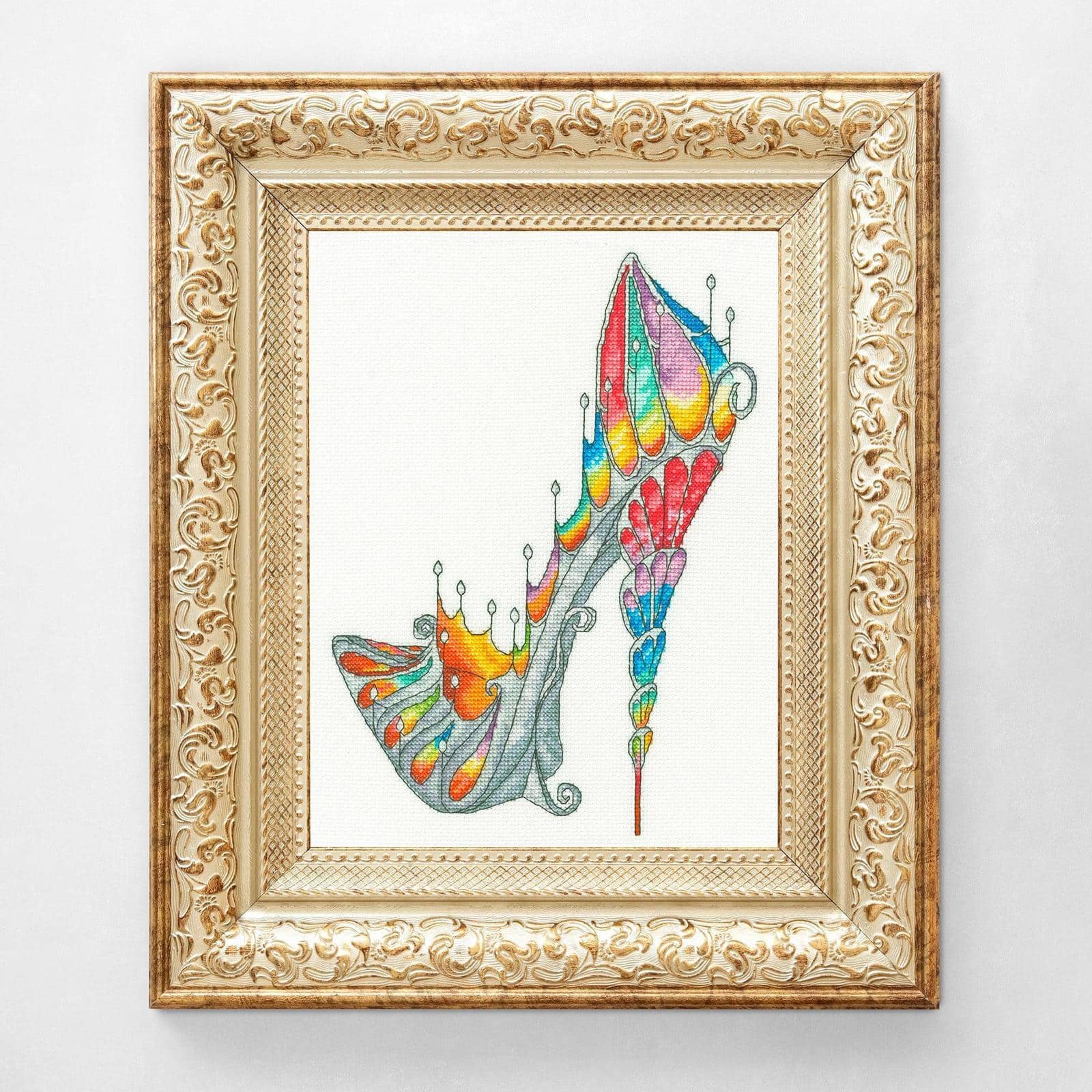 Bothy Threads Stained Glass Slipper Counted Cross Stitch Kit