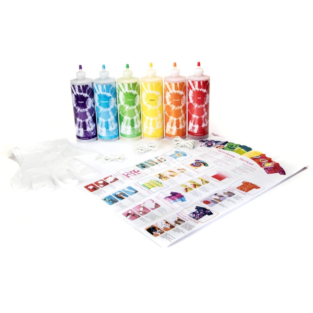 Tulip&#xAE; Rainbow One-Step Tie-Dye Block Party Kit