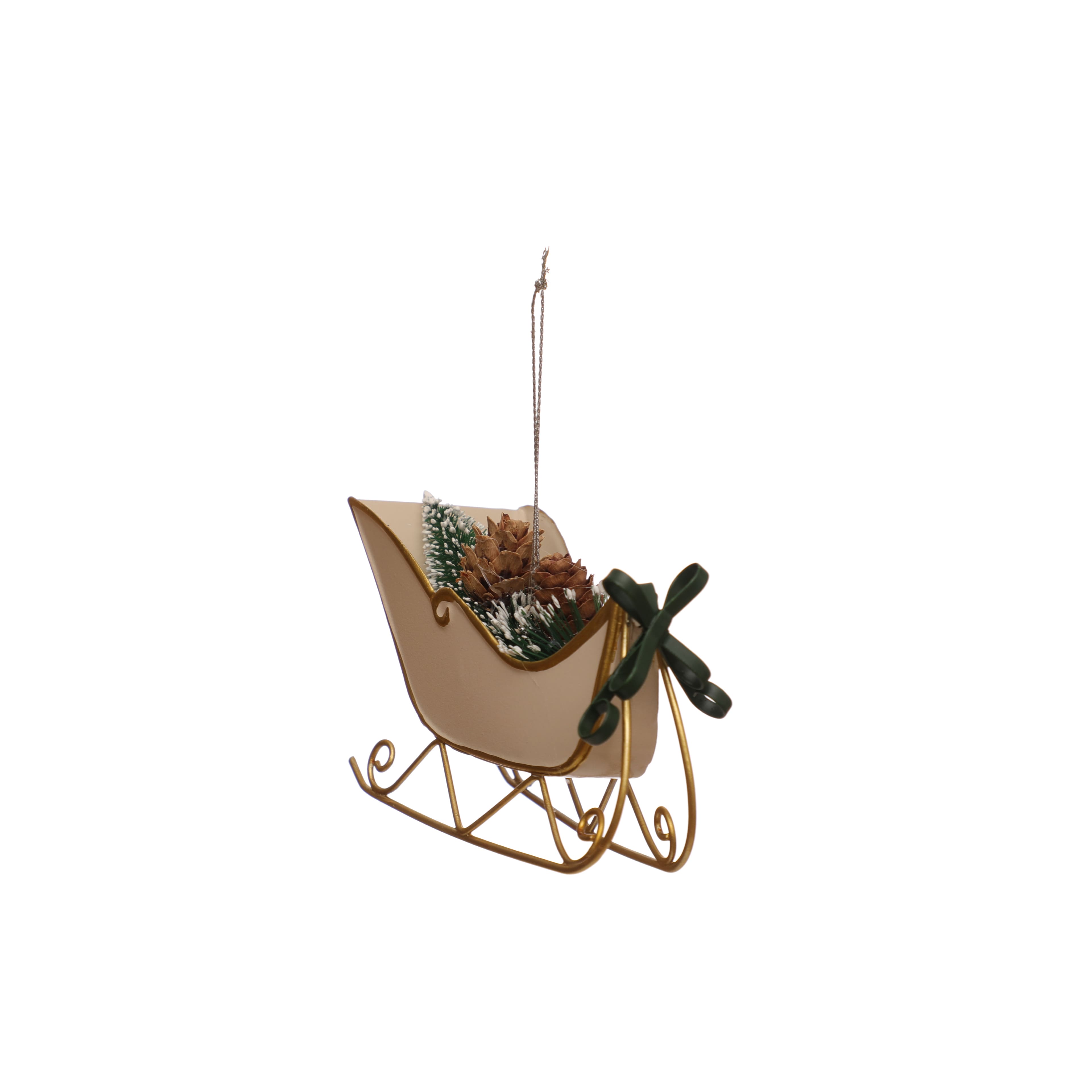 5&#x22; Pinecone Sleigh Ornament by Ashland&#xAE;