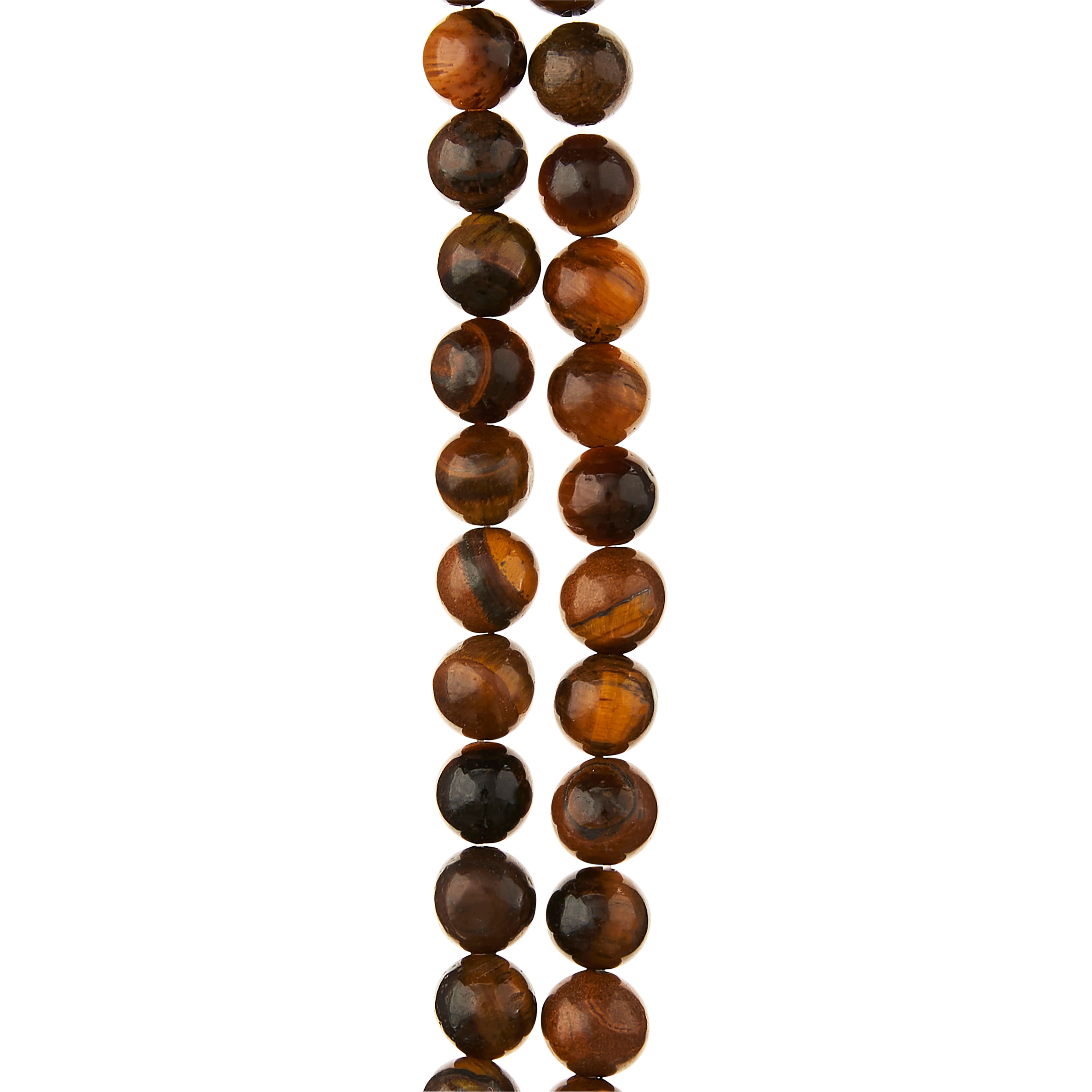 12 Pack: Yellow Tiger Eye Round Beads, 6mm by Bead Landing&#x2122;