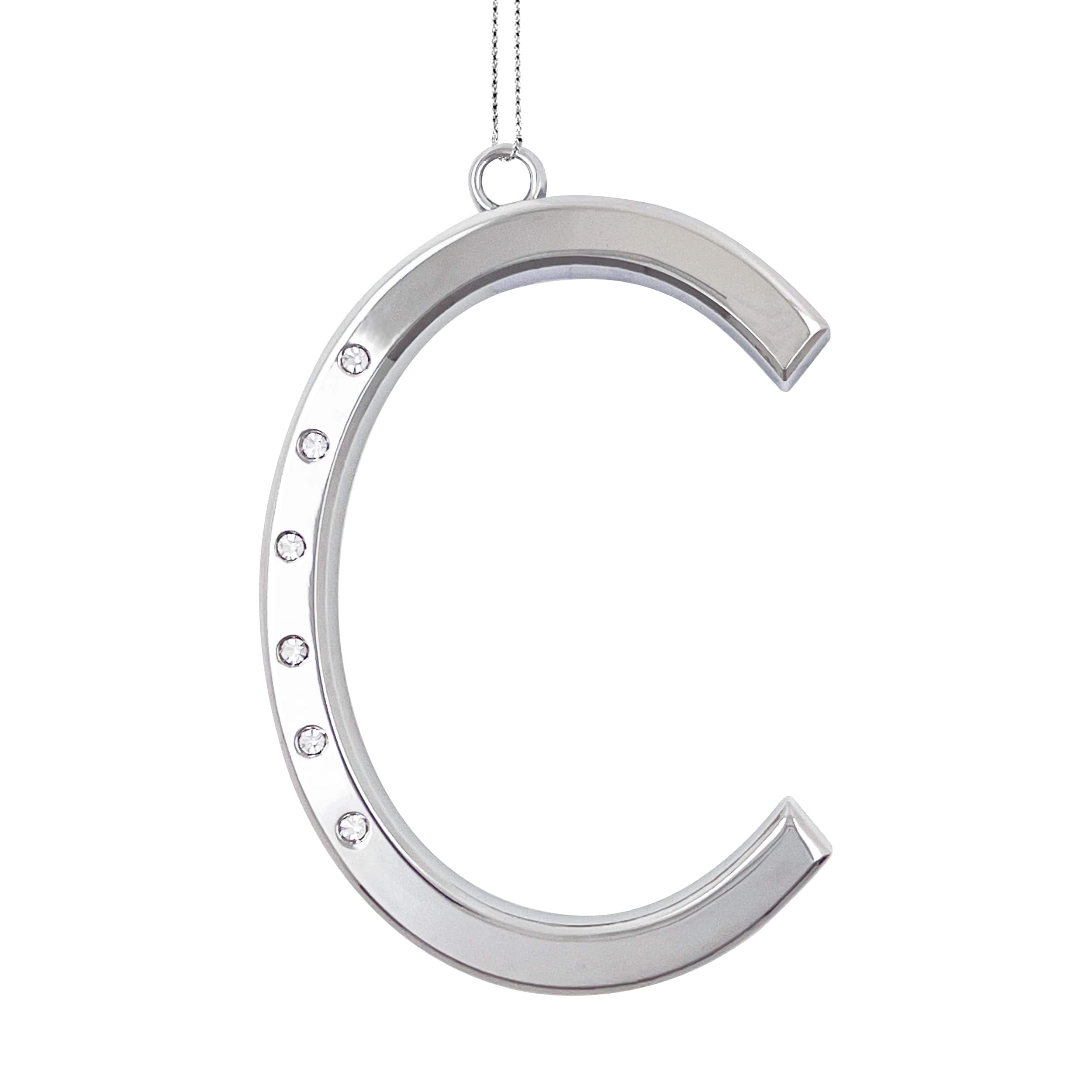 Metal Monogram Ornament with Rhinestones by Ashland&#xAE;