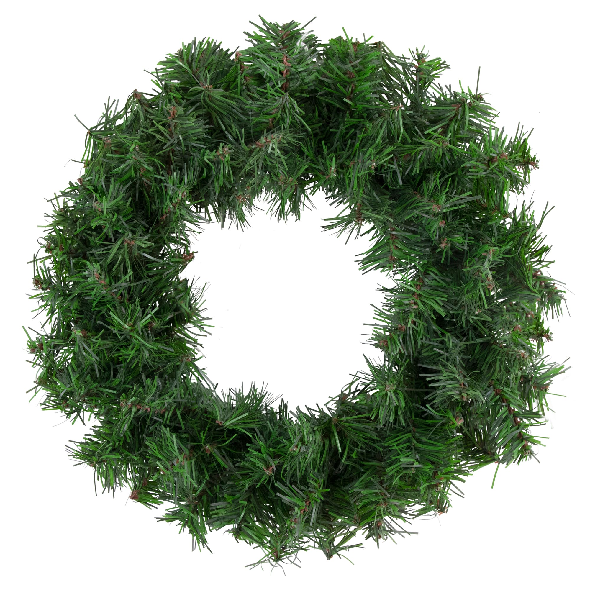 12" 2-Tone Green Canadian Pine Wreath