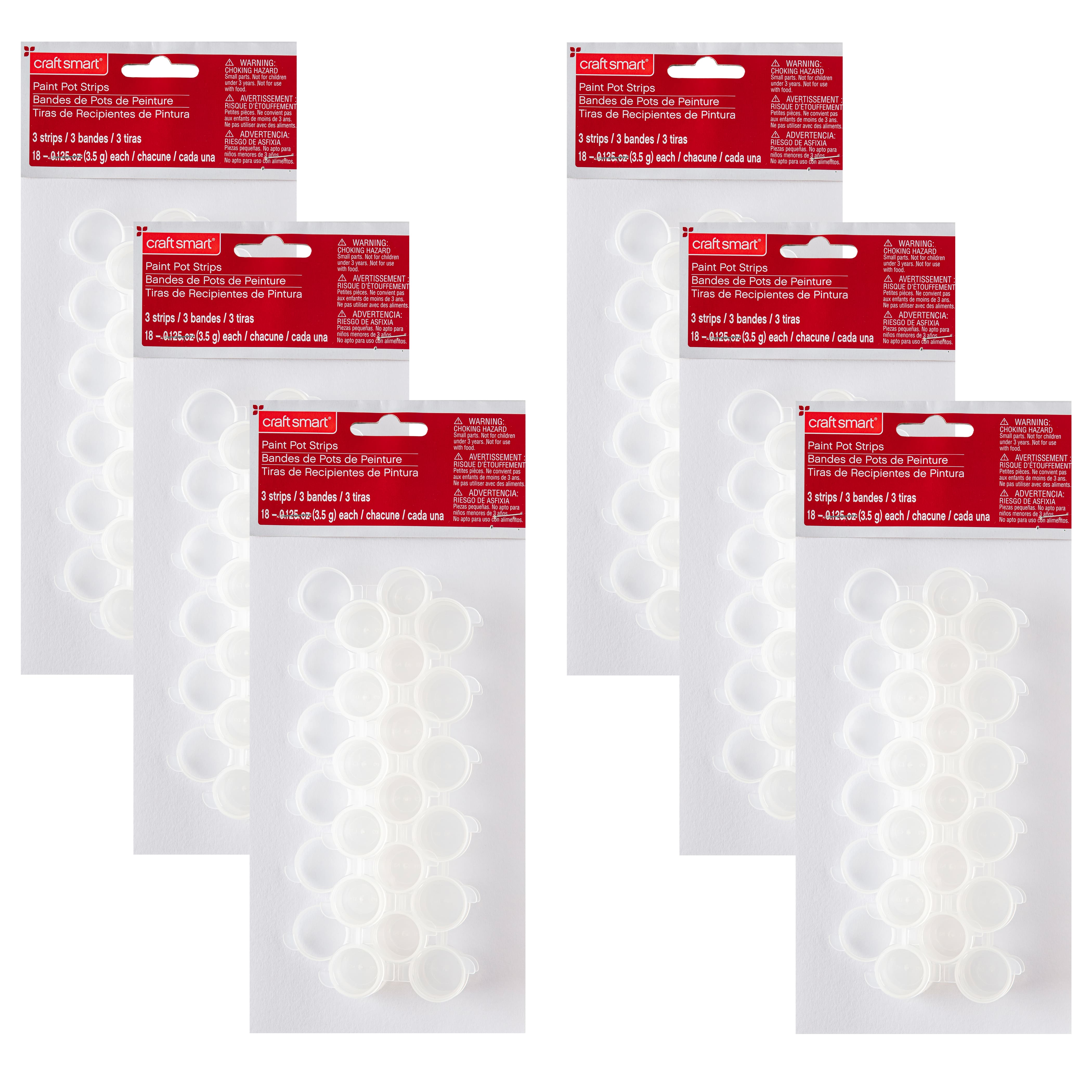 6 Packs: 3 ct. (18 total) Paint Pot Strips by Craft Smart&#xAE;