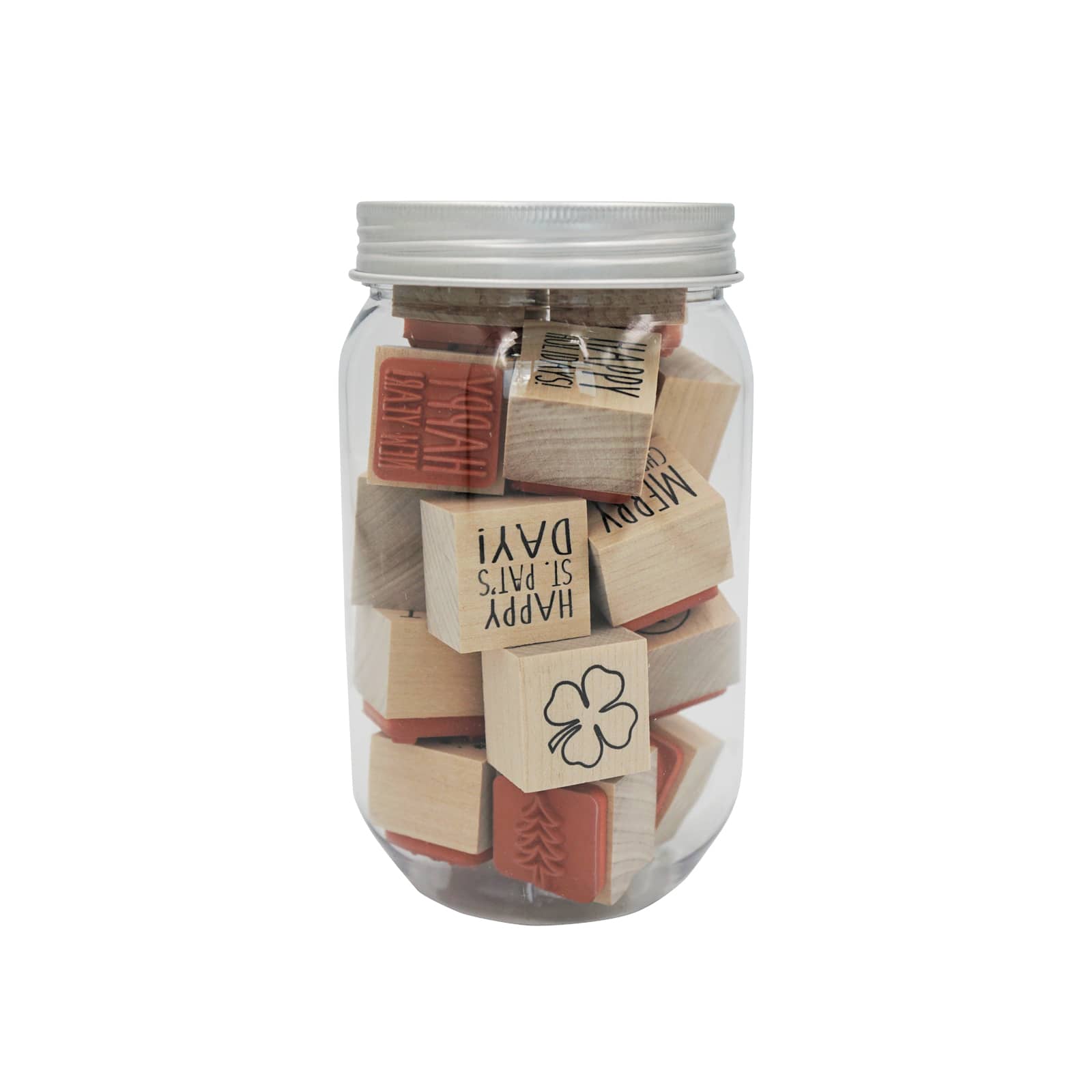 6 Pack: All Holiday Jar of Wood Stamps by Recollections™