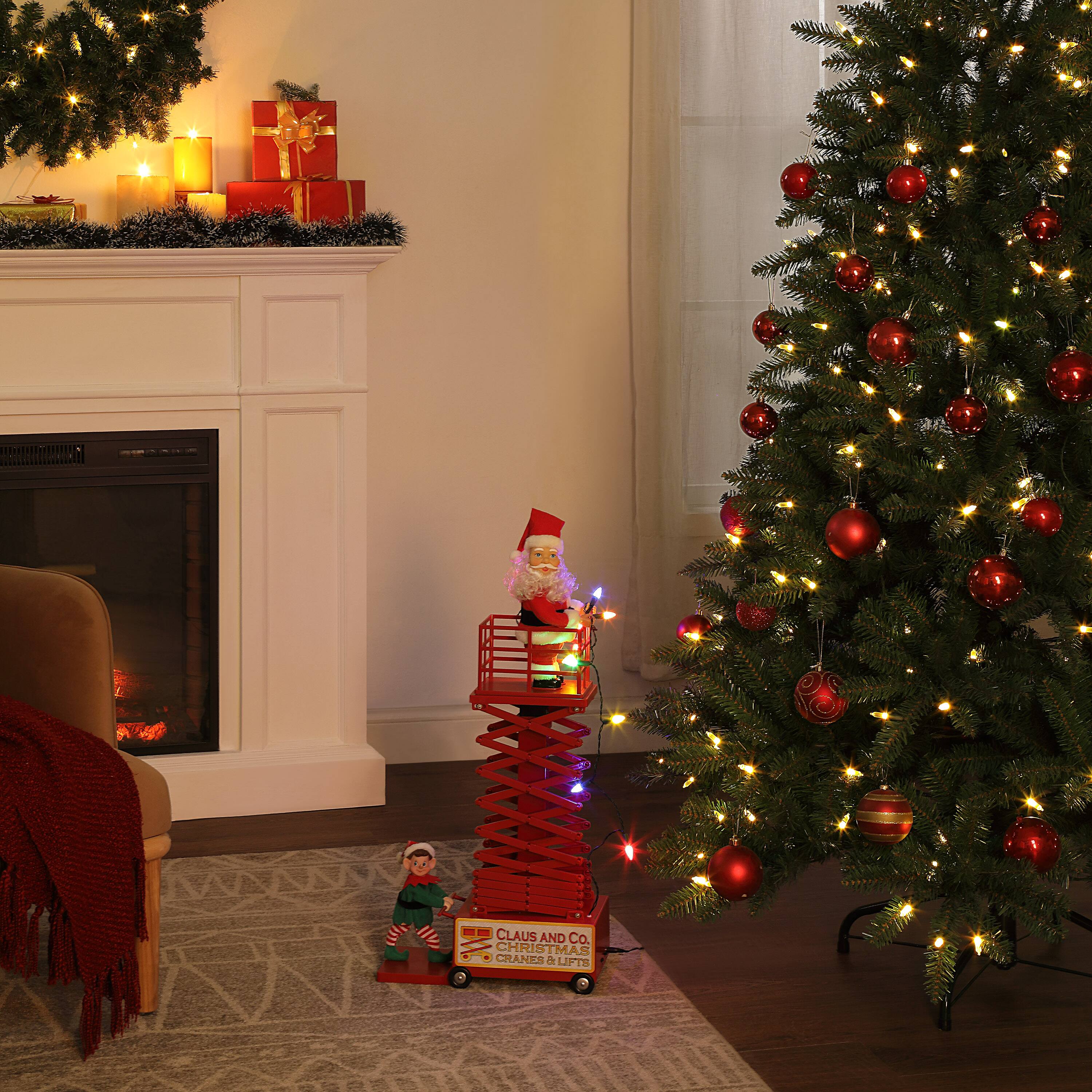 4ft. Animated &#x26; Musical Santa&#x27;s Lift