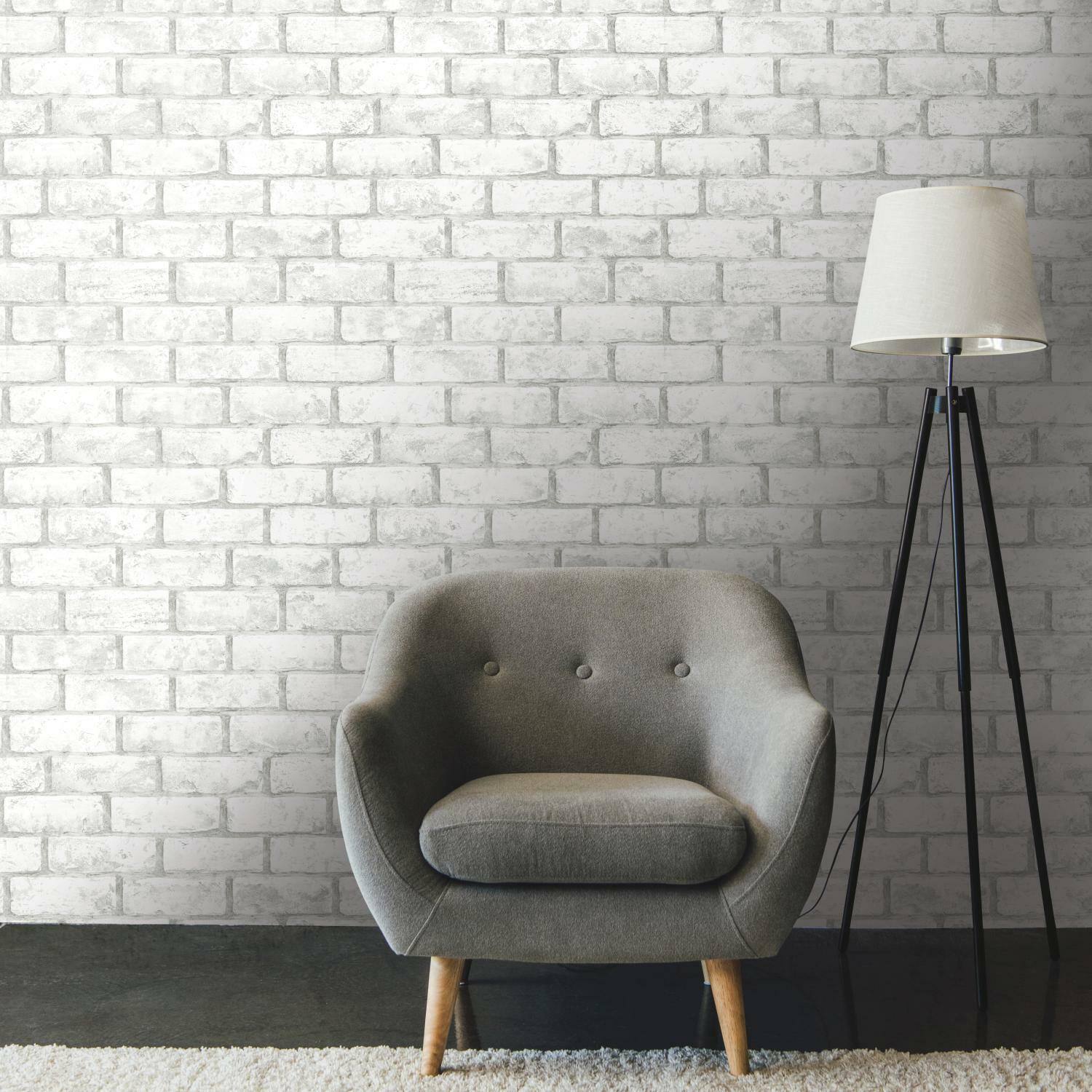 RoomMates Brick Peel &#x26; Stick Wallpaper