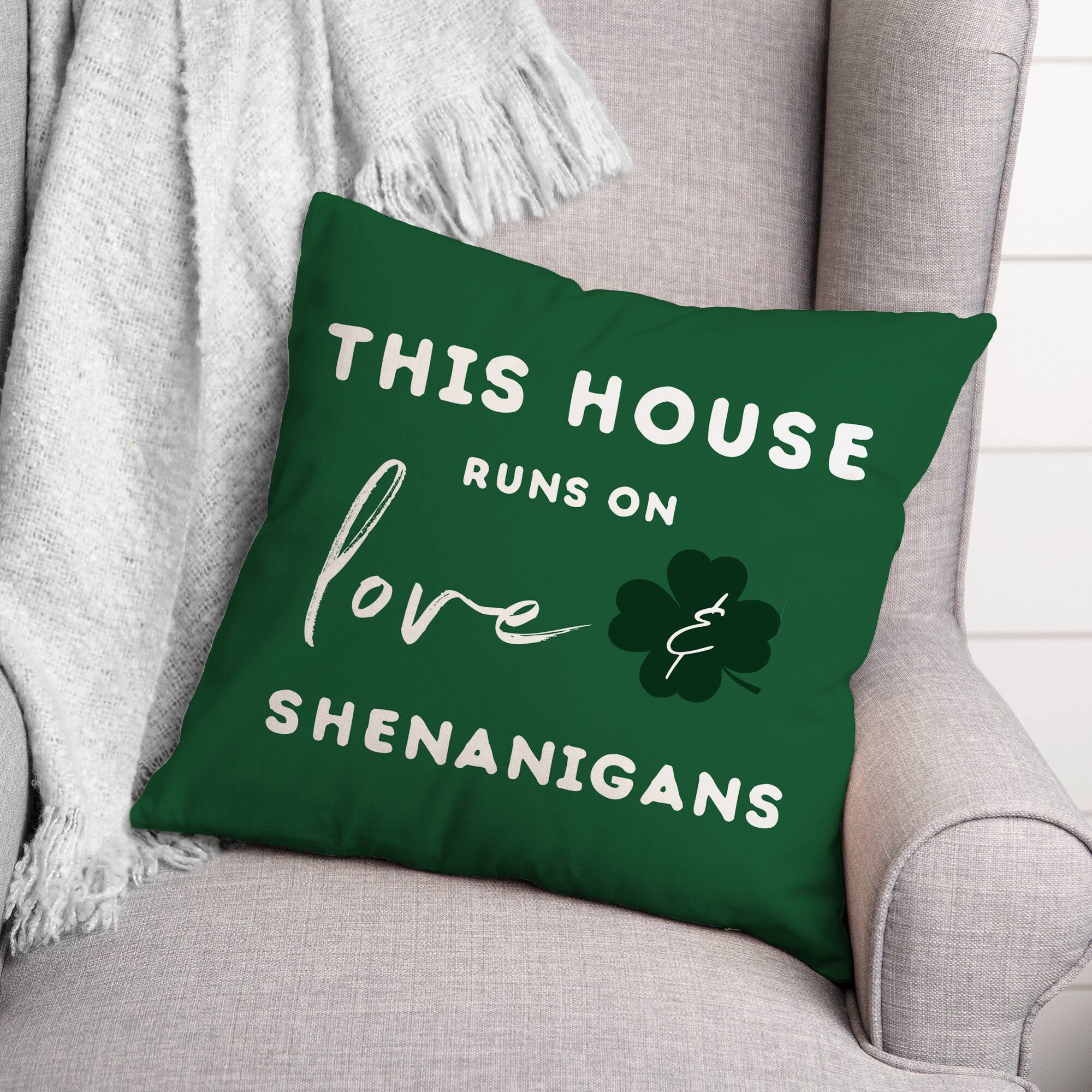 Love and Shenanigans 18" x 18" Indoor / Outdoor Pillow