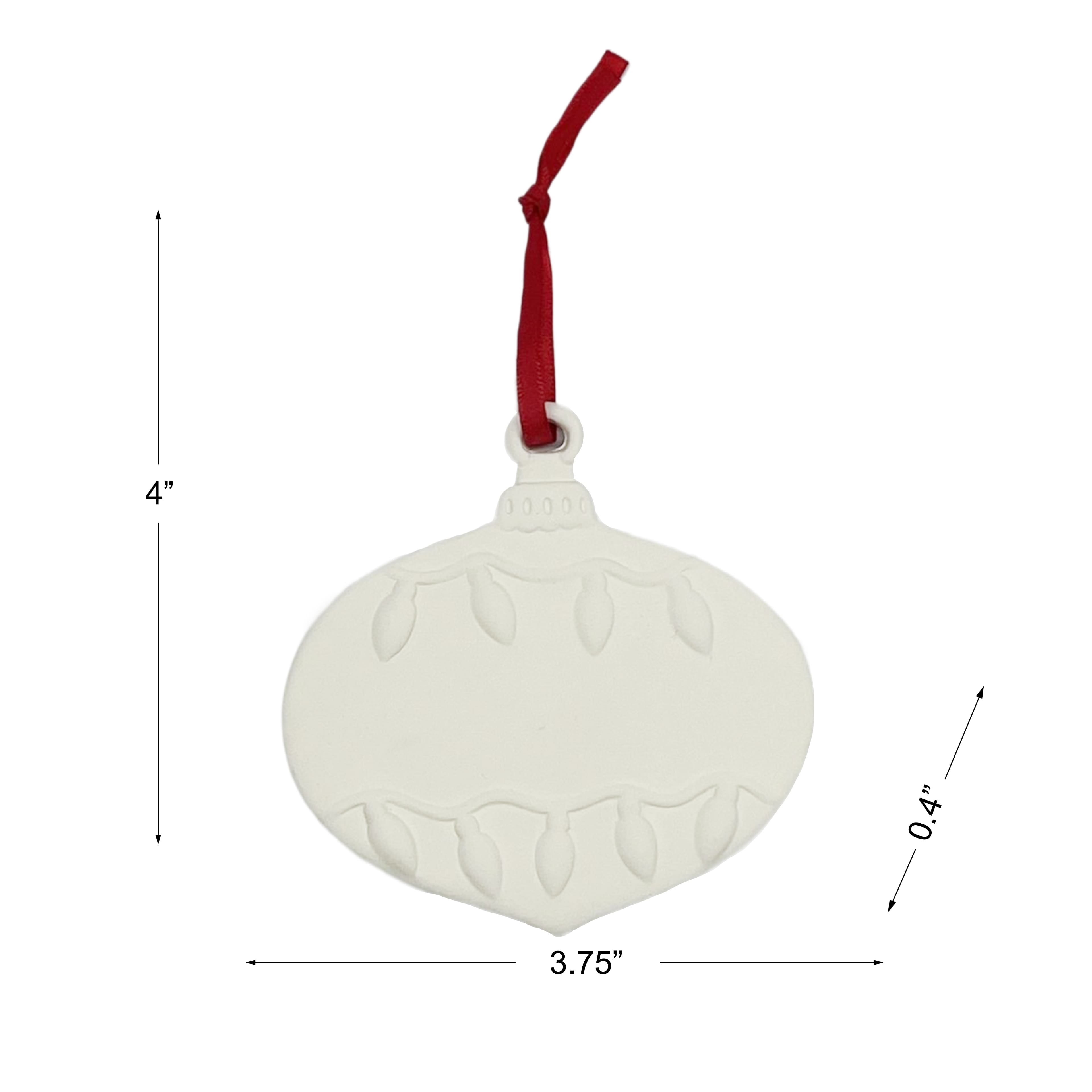 4&#x22; Onion with Lights DIY Ceramic Ornament by Ashland&#xAE;