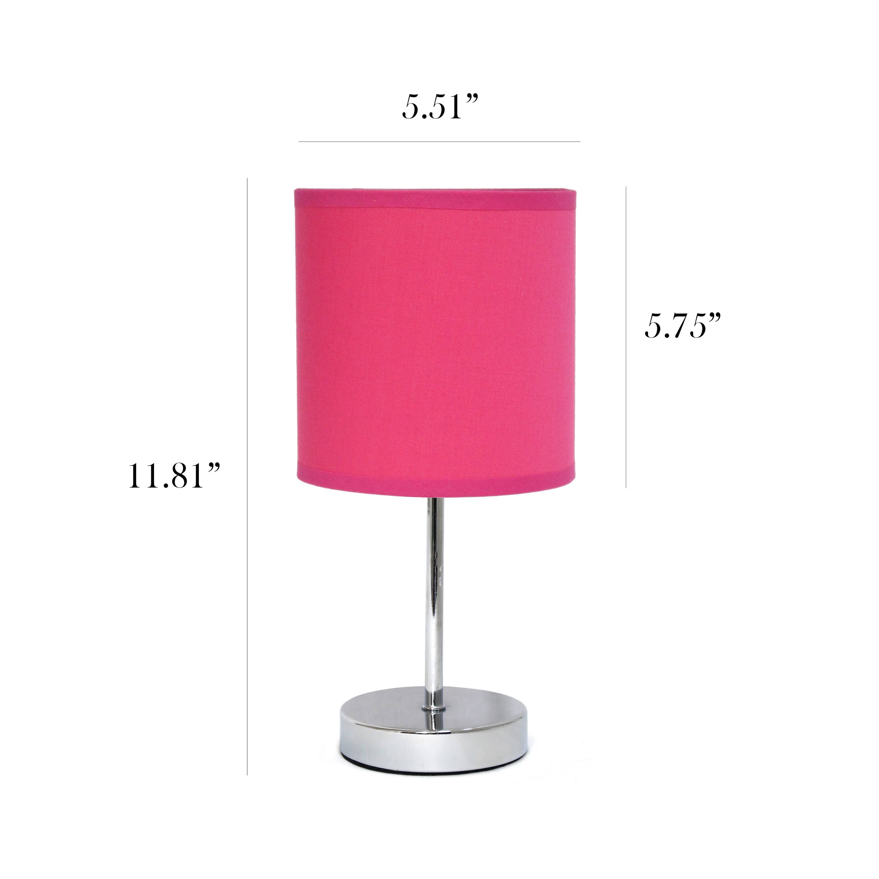 Simple Designs Chrome Mini Table Lamp