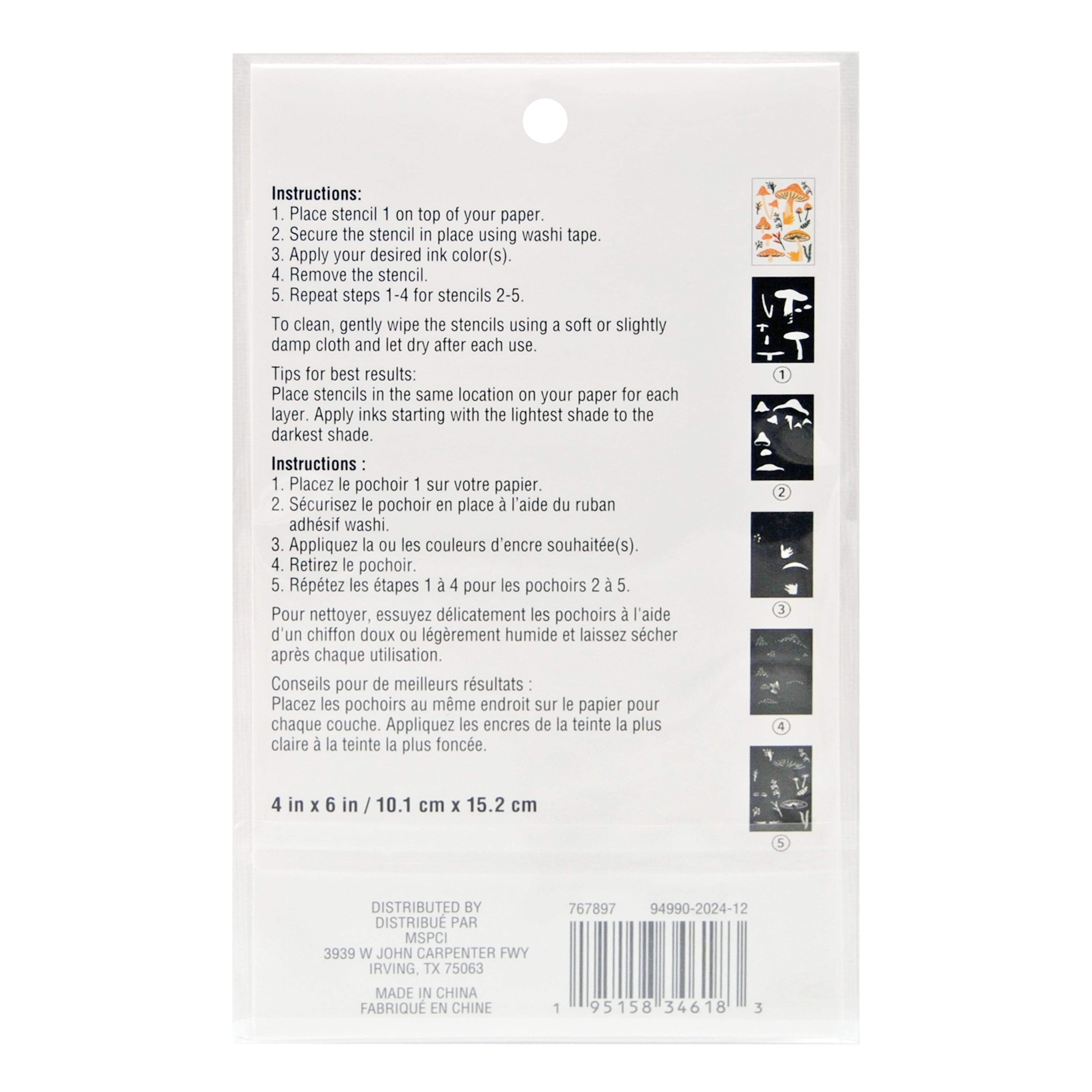 Mushroom Layering Stencils by Recollections&#x2122;