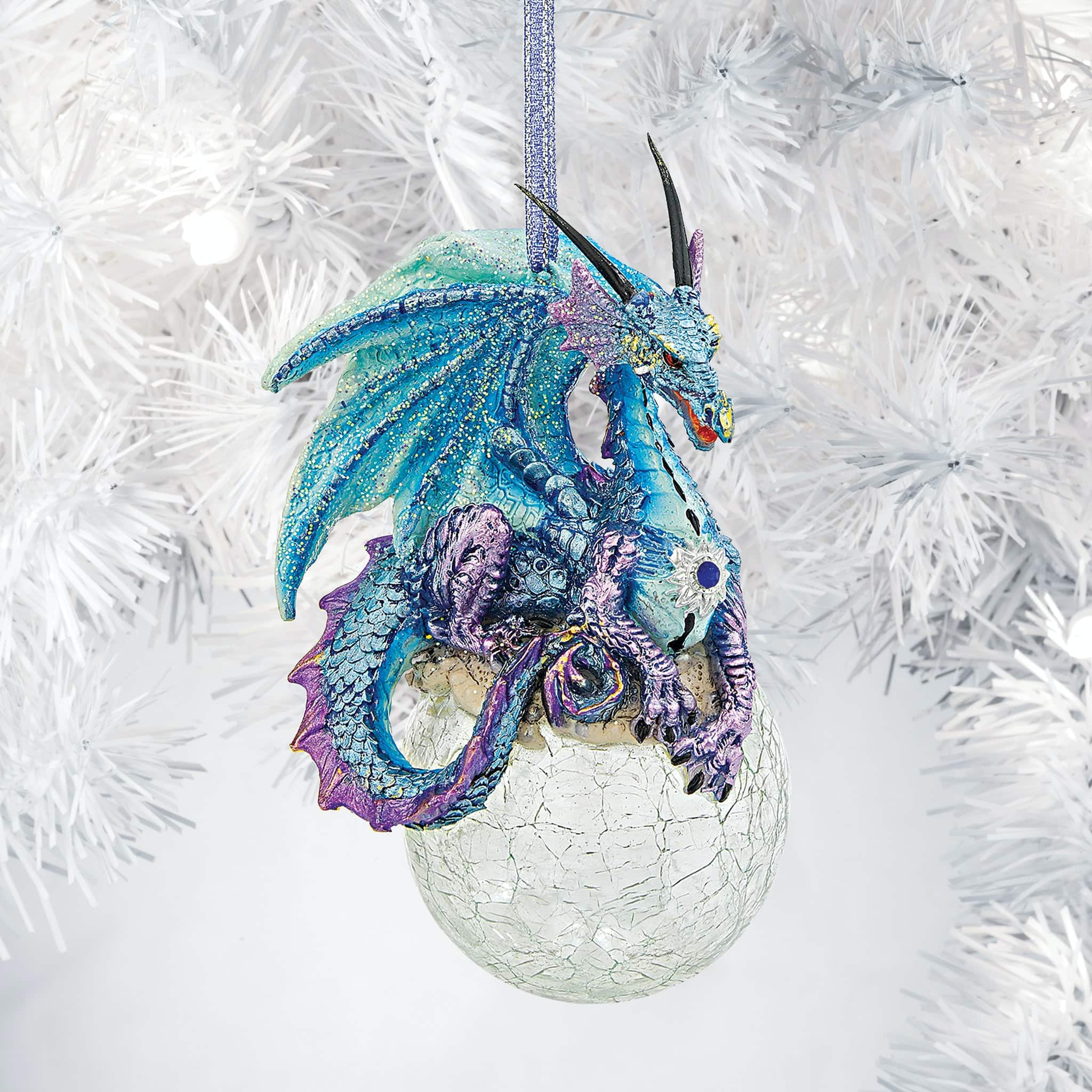 Design Toscano 3ct. Frost the Gothic Dragon Ornaments