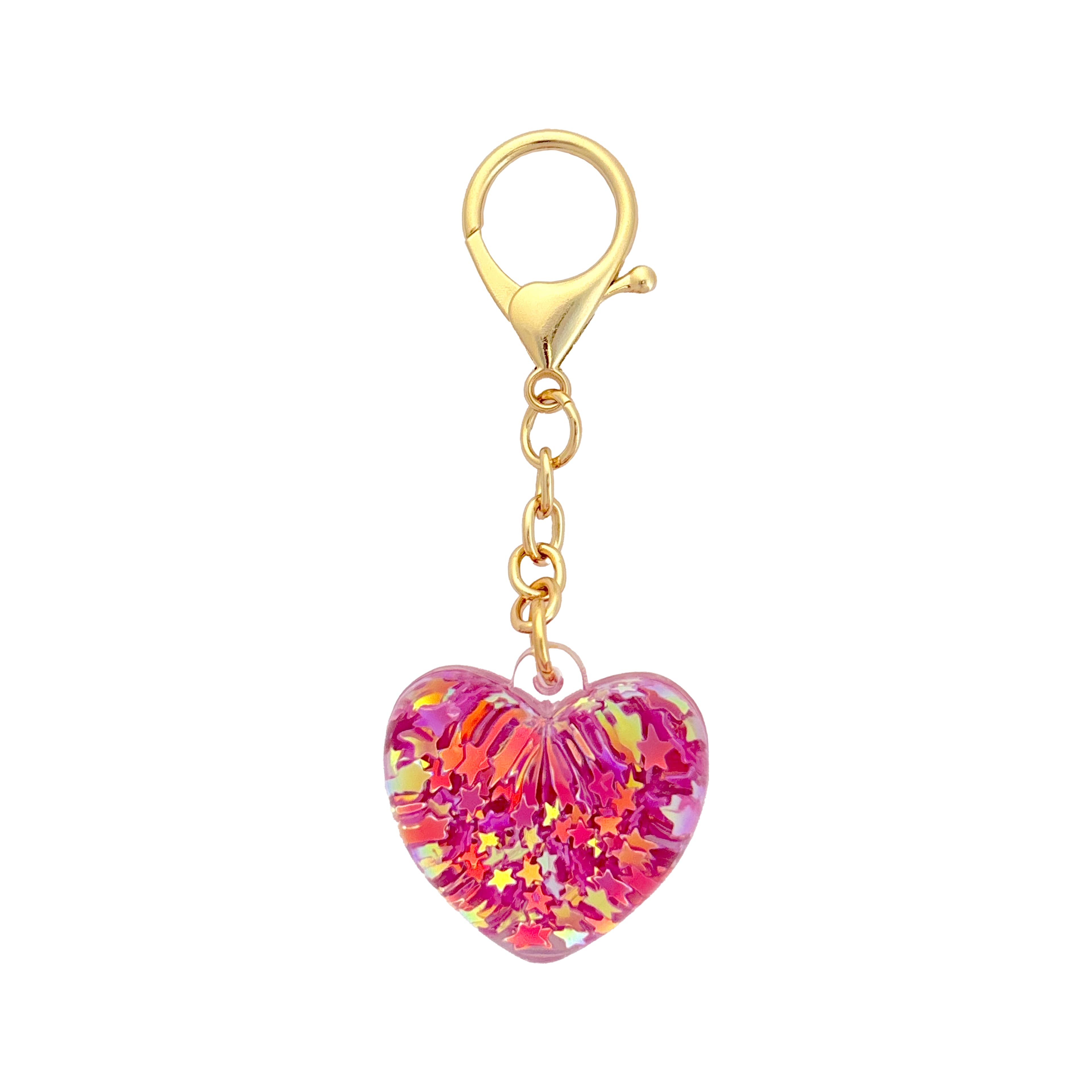 Blue Moon Studio™ Pink Shaker Heart Bag Charm