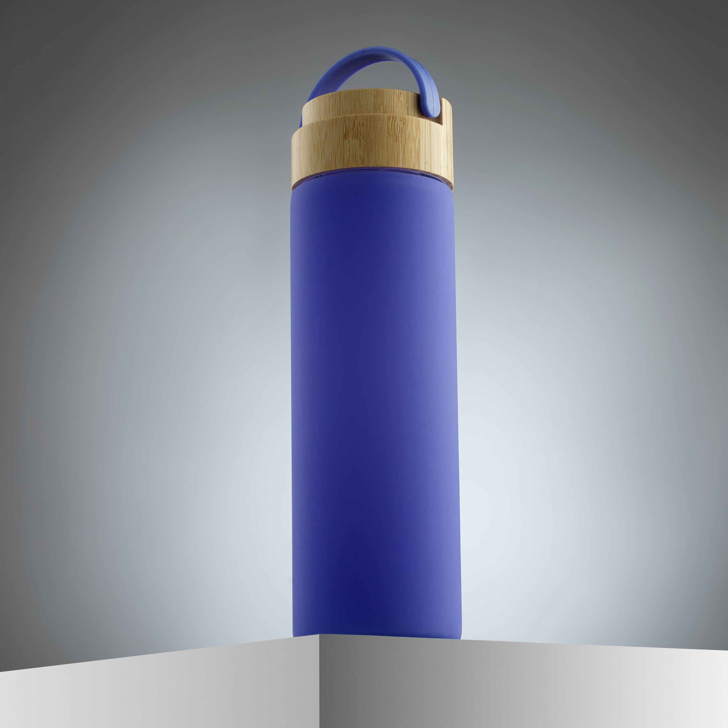 JoyJolt&#xAE; 20oz. Glass Water Bottle with Carry Strap &#x26; Non Slip Silicone Sleeve
