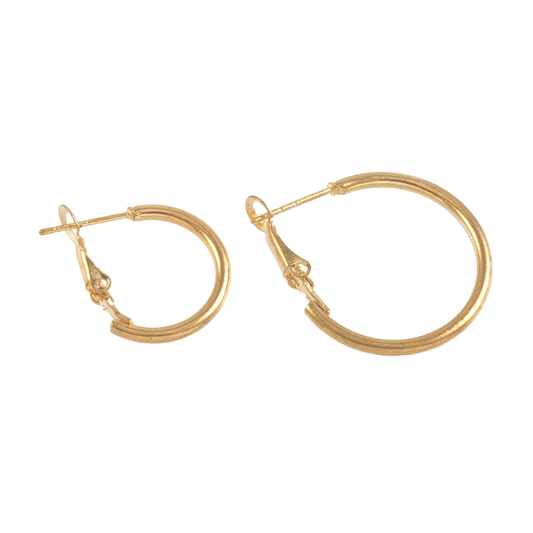12 Packs: 4 ct. (48 total) Premium Metals Gold Hoop Earrings by Bead Landing&#x2122;