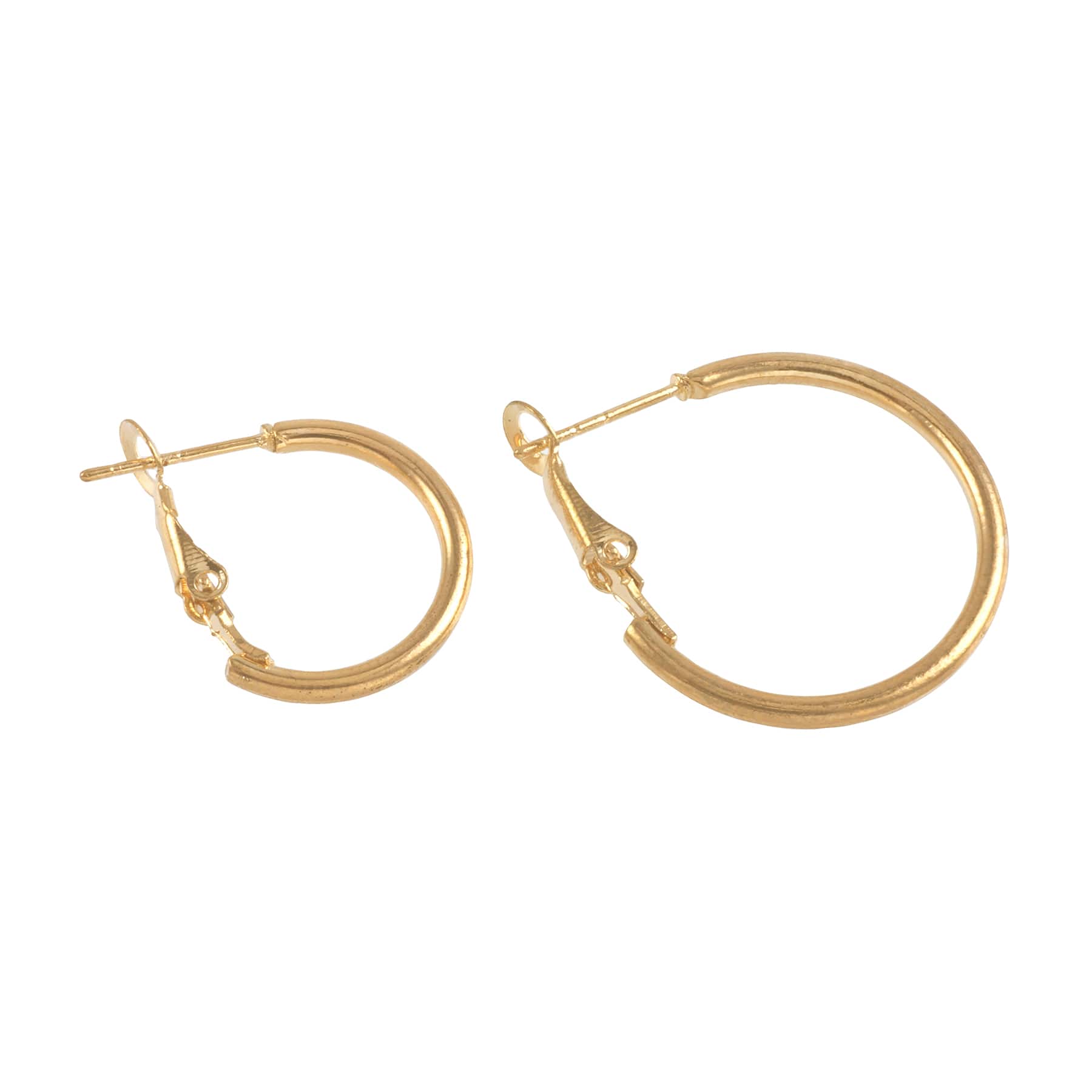 12 Packs: 4 ct. (48 total) Premium Metals Gold Hoop Earrings by Bead Landing™