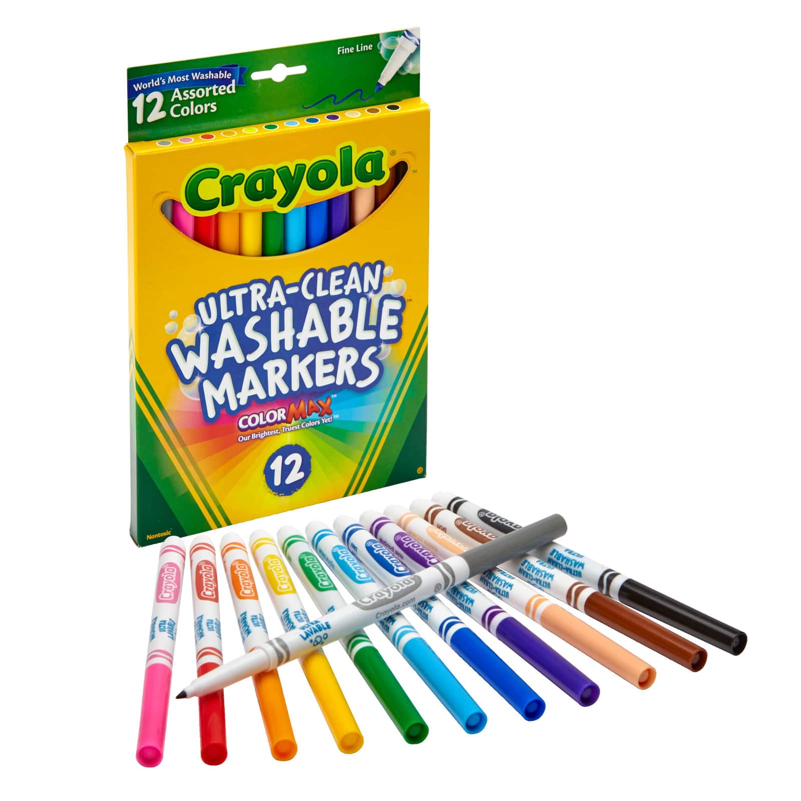 Crayola® Washable™ 12 Color Fine Line Marker Set