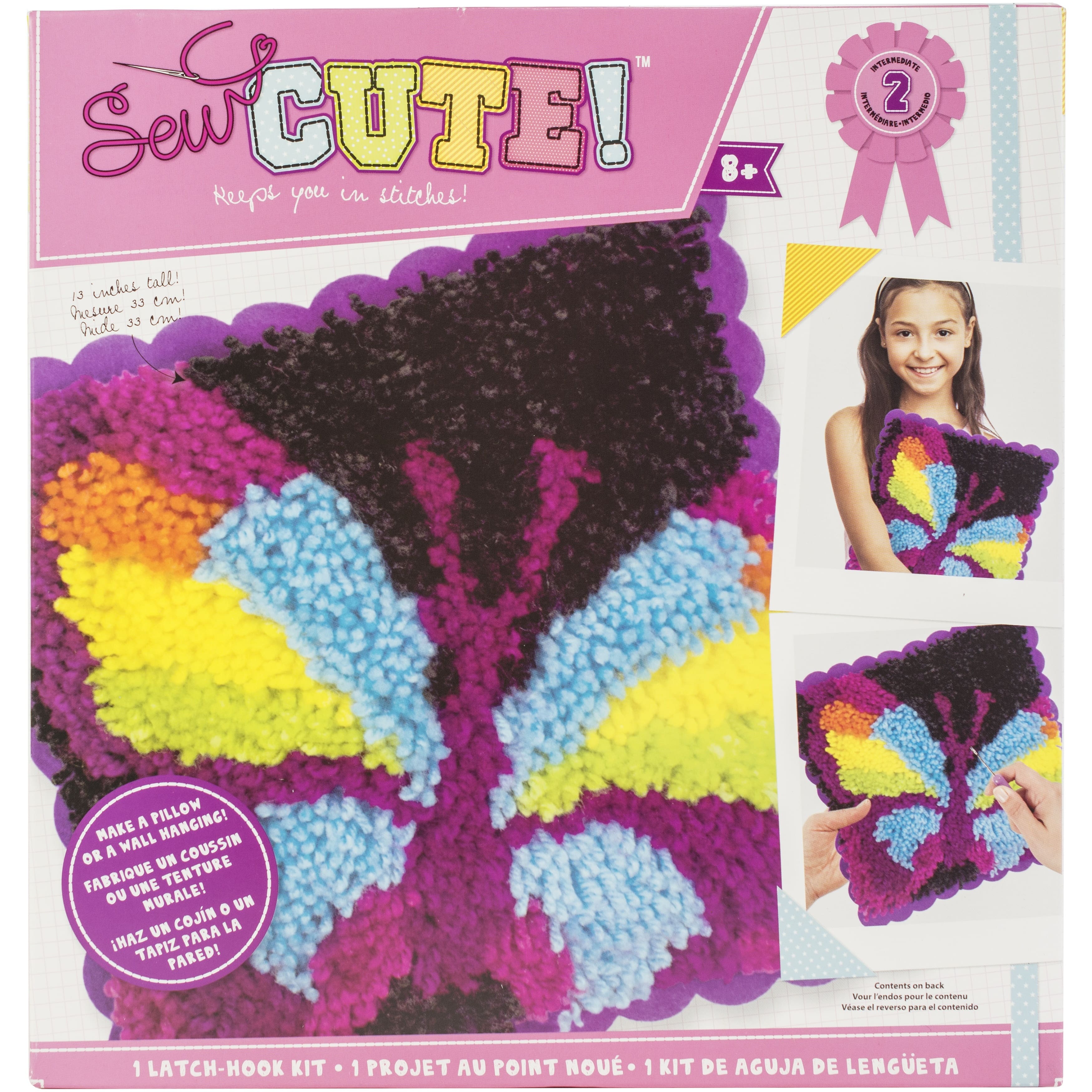 Sew Cute!™ Butterfly Latch Hook Kit Michaels