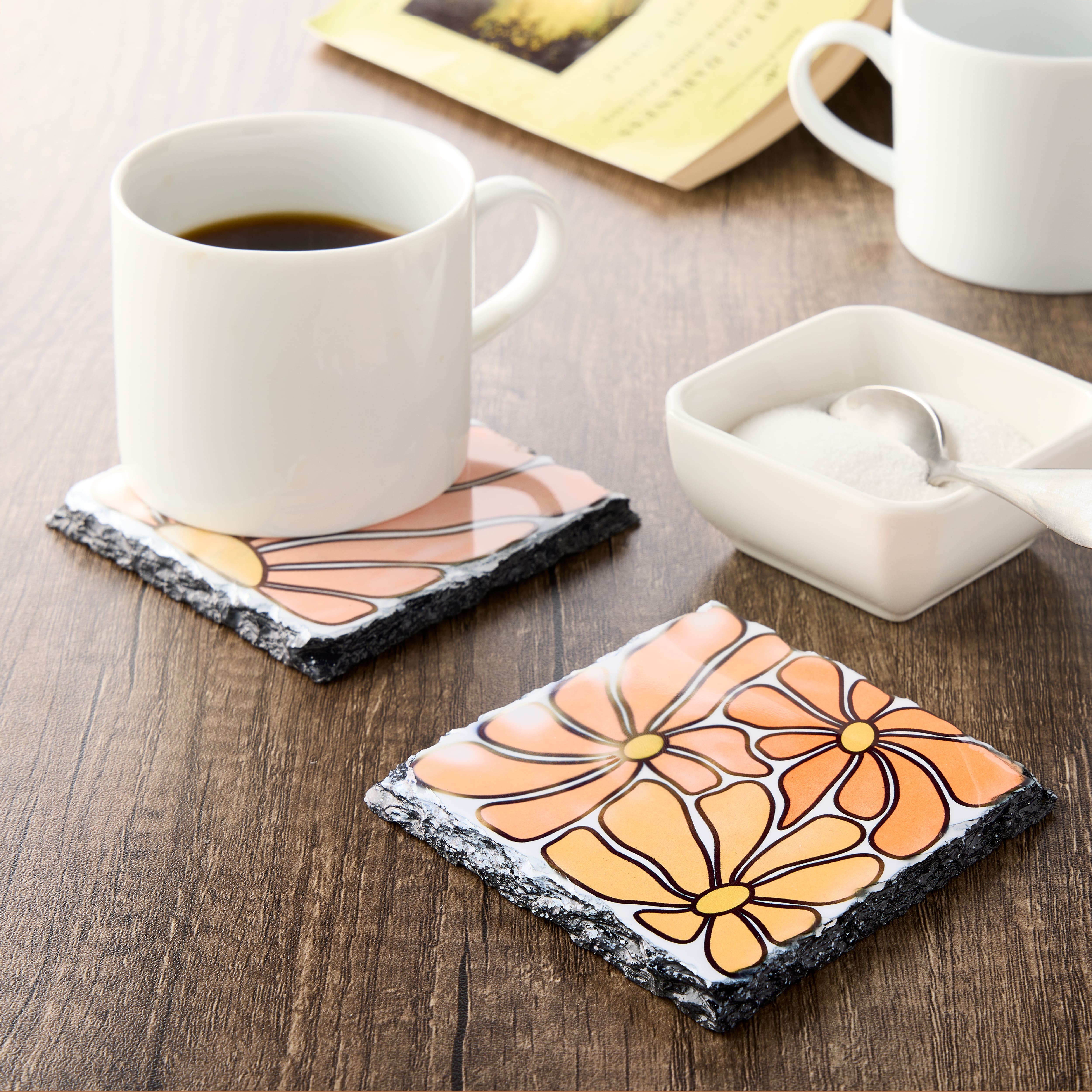 Square Slate Sublimation Coasters by Make Market&#xAE;, 2ct.