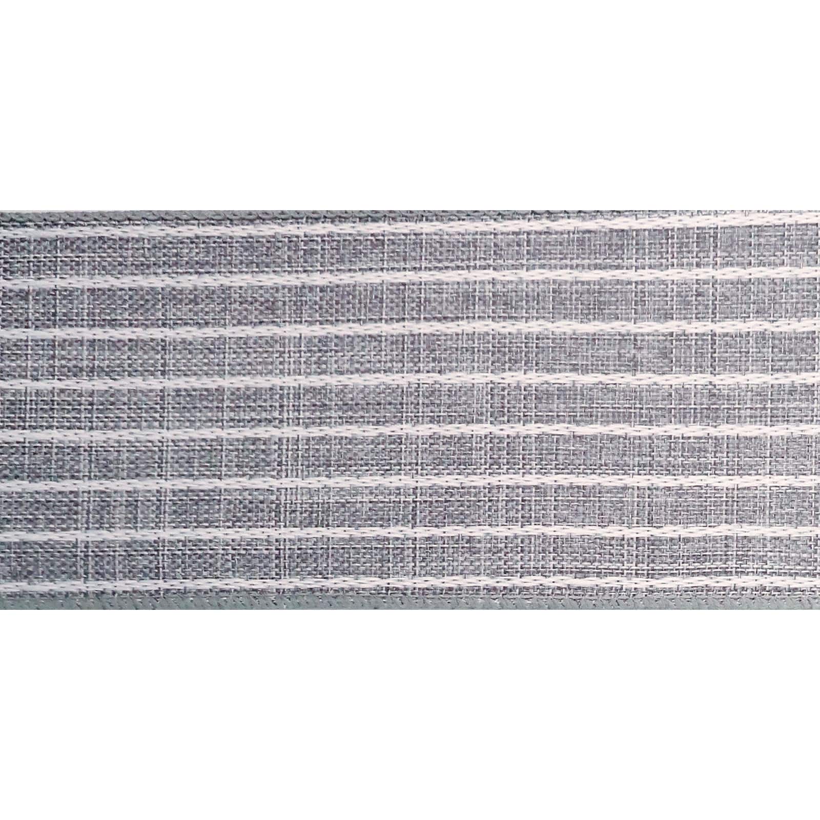 2.5&#x22; x 25ft. Faux Linen Wired Pinstripe Ribbon by Celebrate It&#x2122; D&#xE9;cor