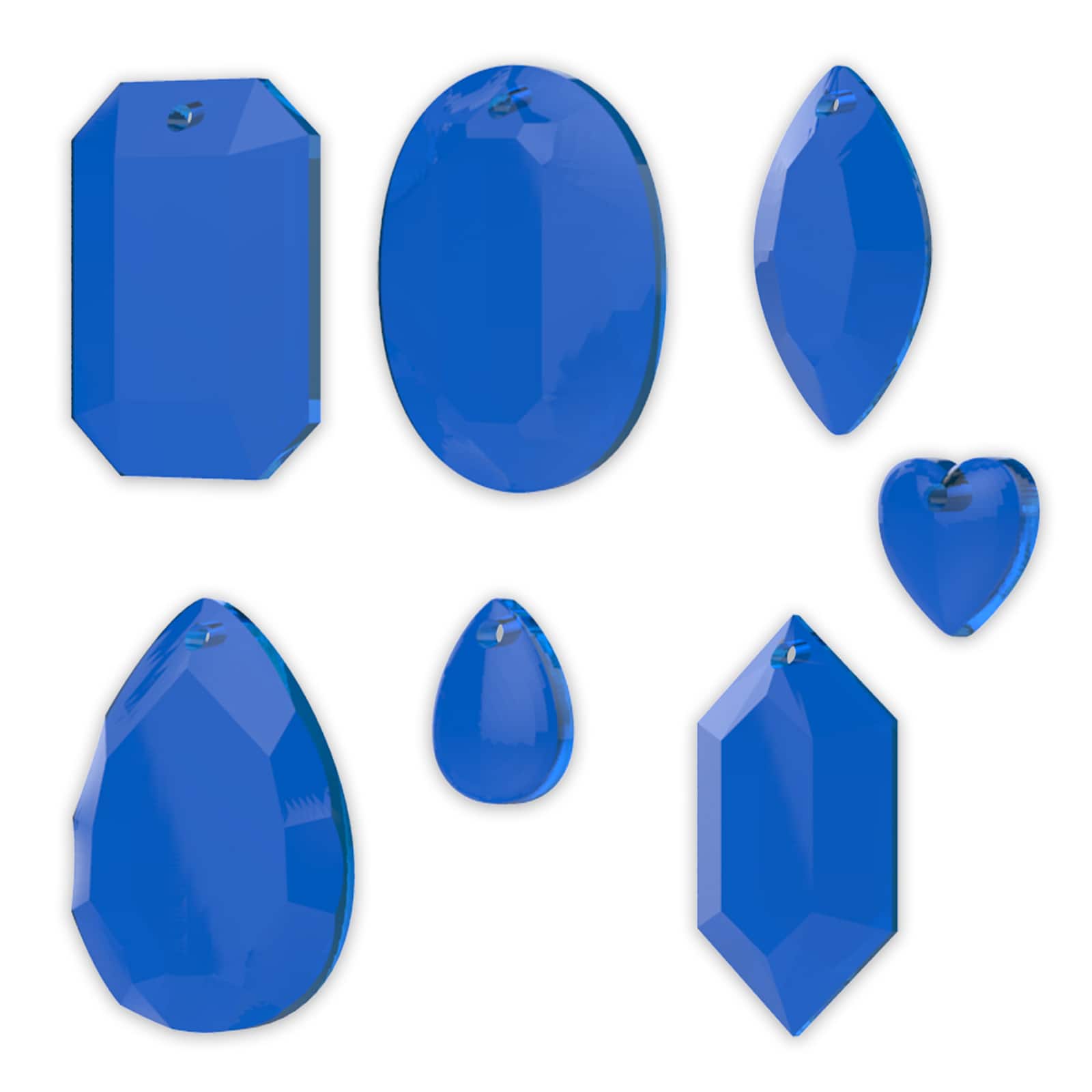 Blue Moon Studio&#x2122; UV Resin Craft Faceted Gems Flat Mold