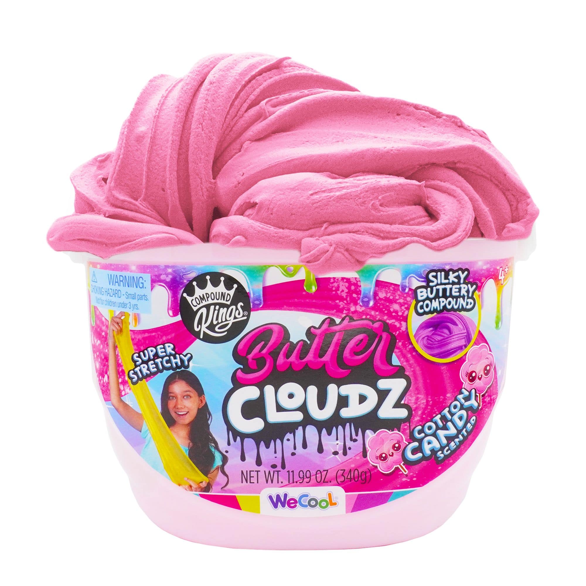 8 Pack: Compound Kings® Cotton Candy Butter Cloudz Scented Slime