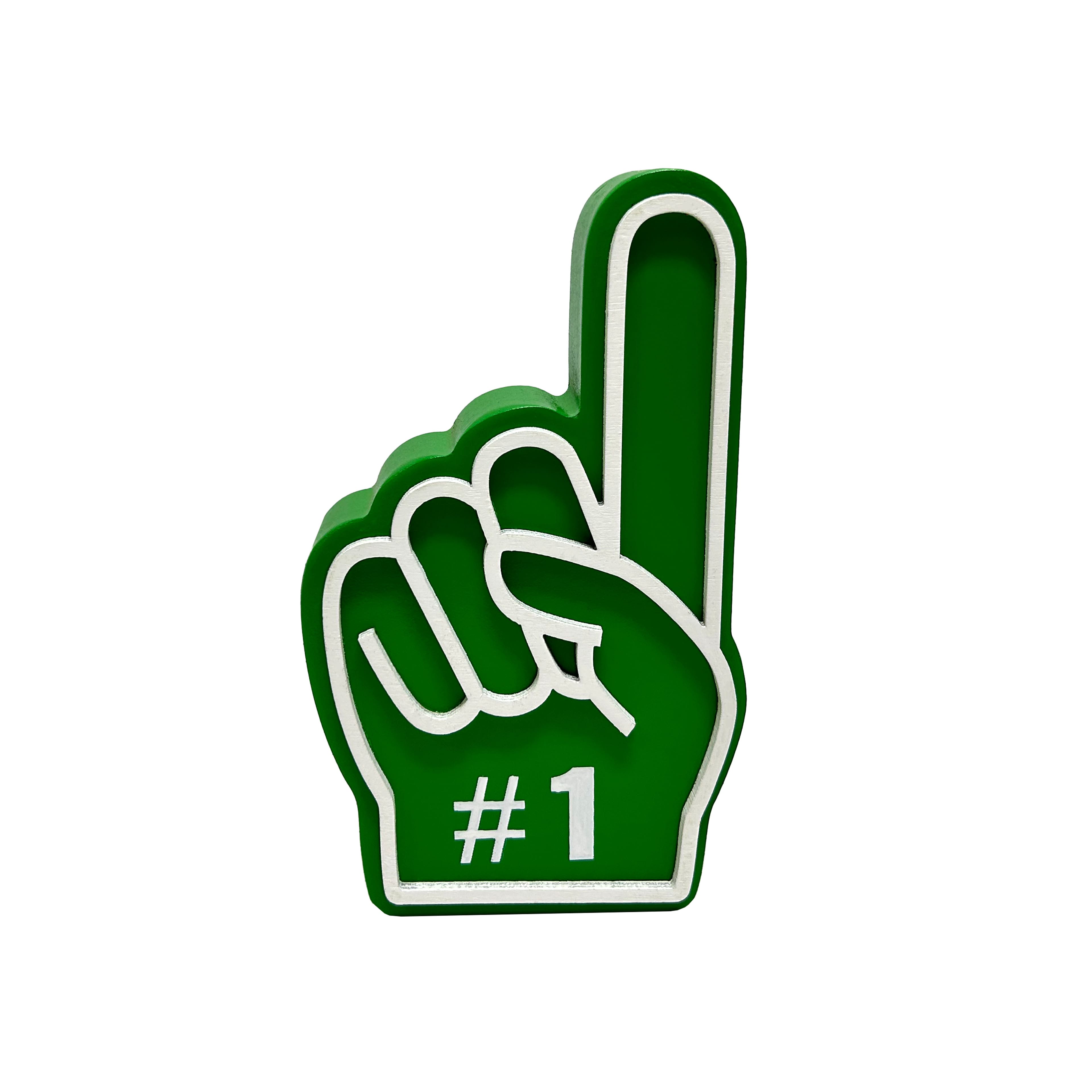 6.25&#x22; Green No.1 Finger Tabletop D&#xE9;cor by Celebrate It&#x2122;