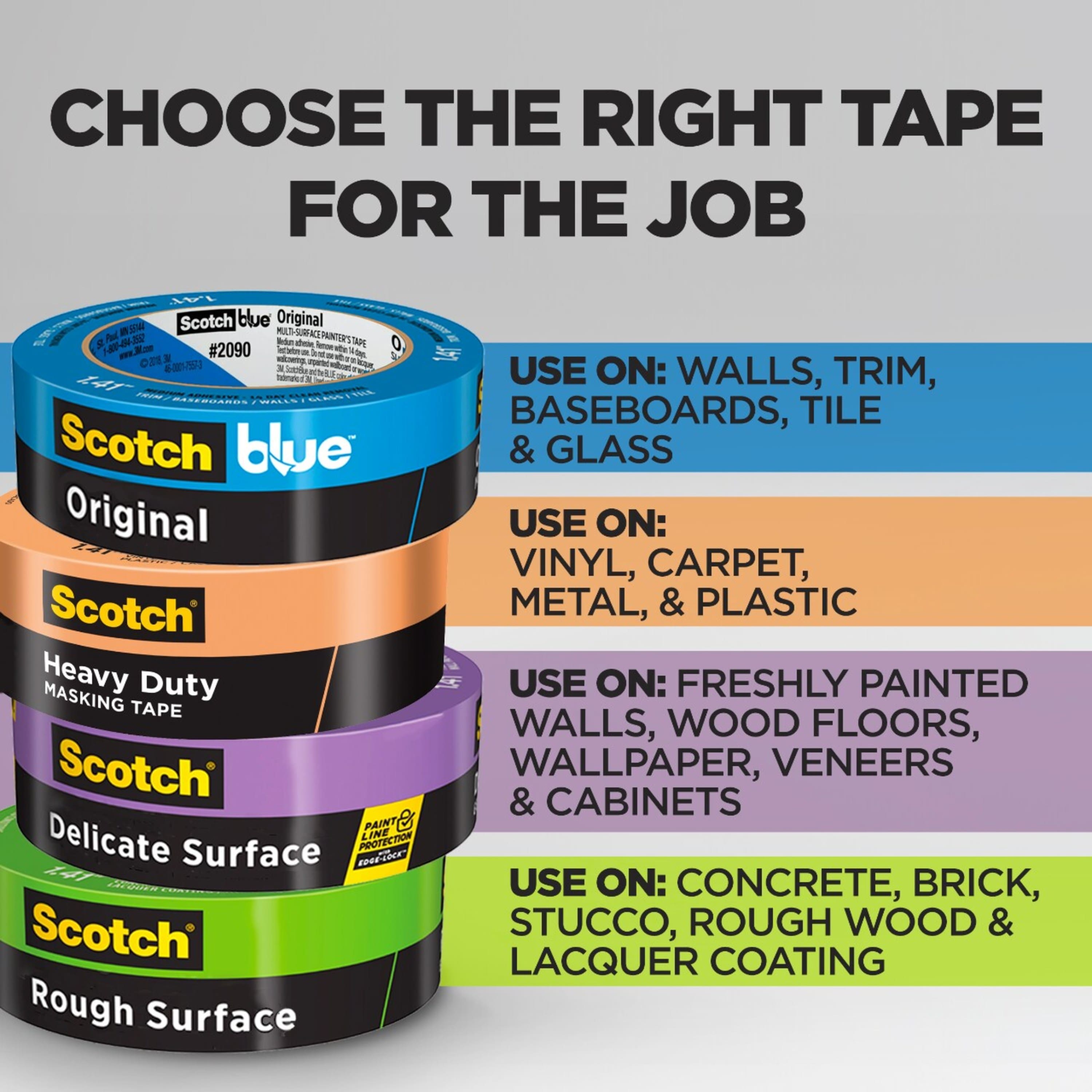 Scotch® 0.94" x 60yd. Heavy Duty Masking Tape