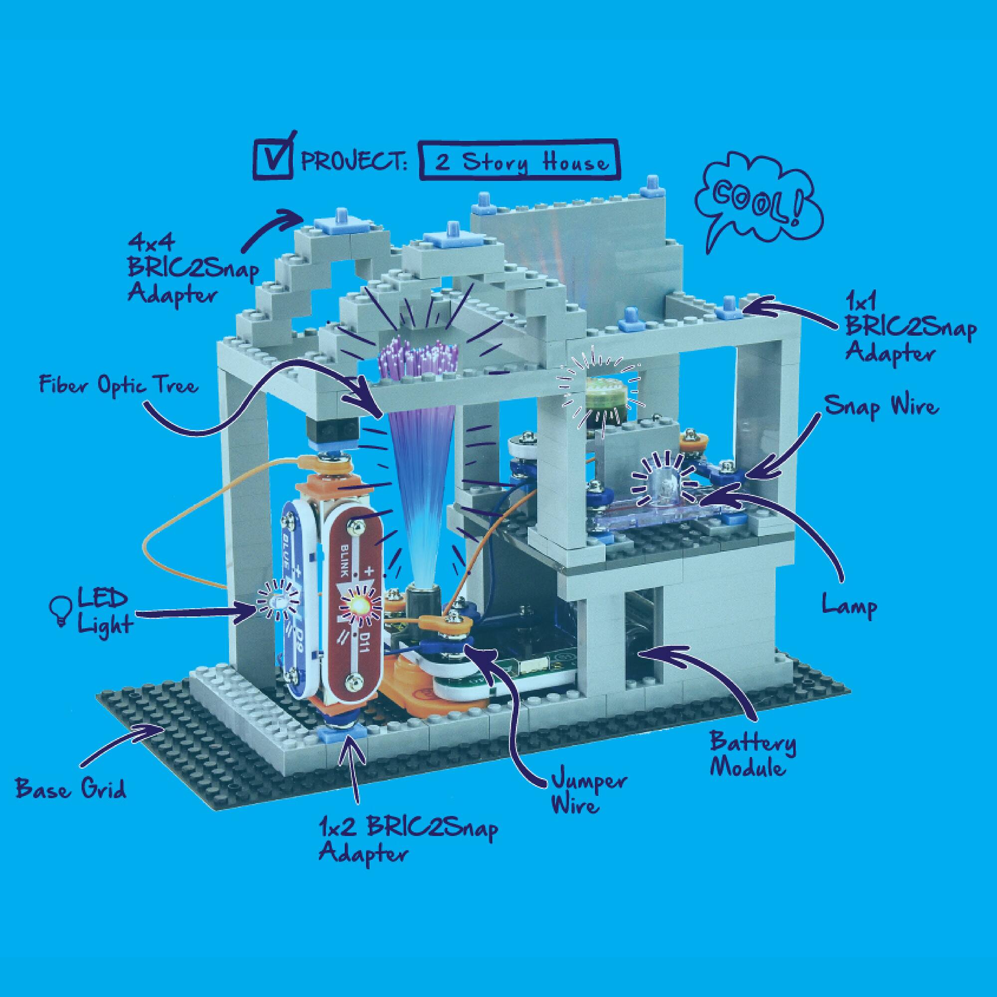 Elenco Snap Circuits Bric Structures Exploration Kit