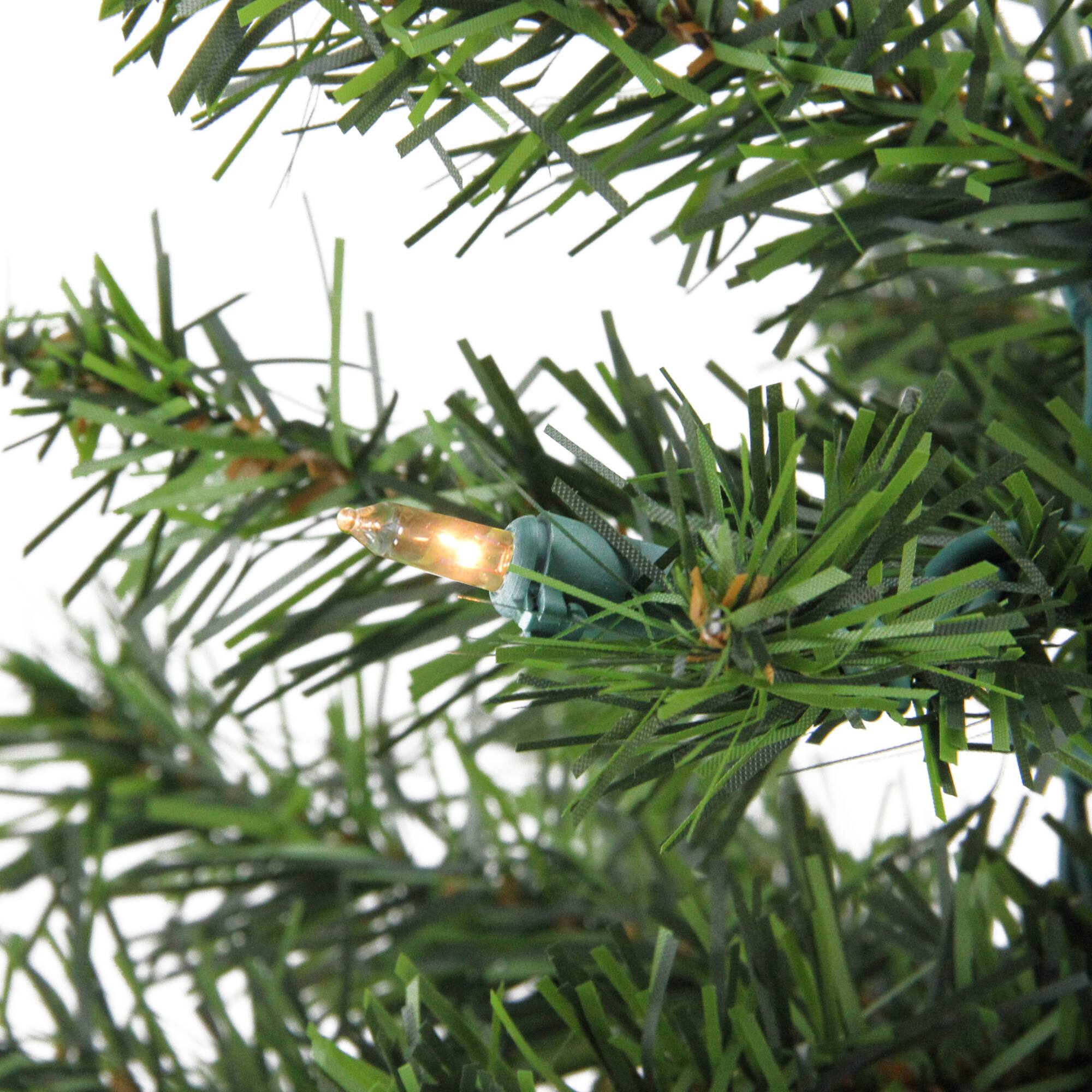 1.5ft. Pre-Lit Canadian Pine Artificial Christmas Tree, Clear Lights