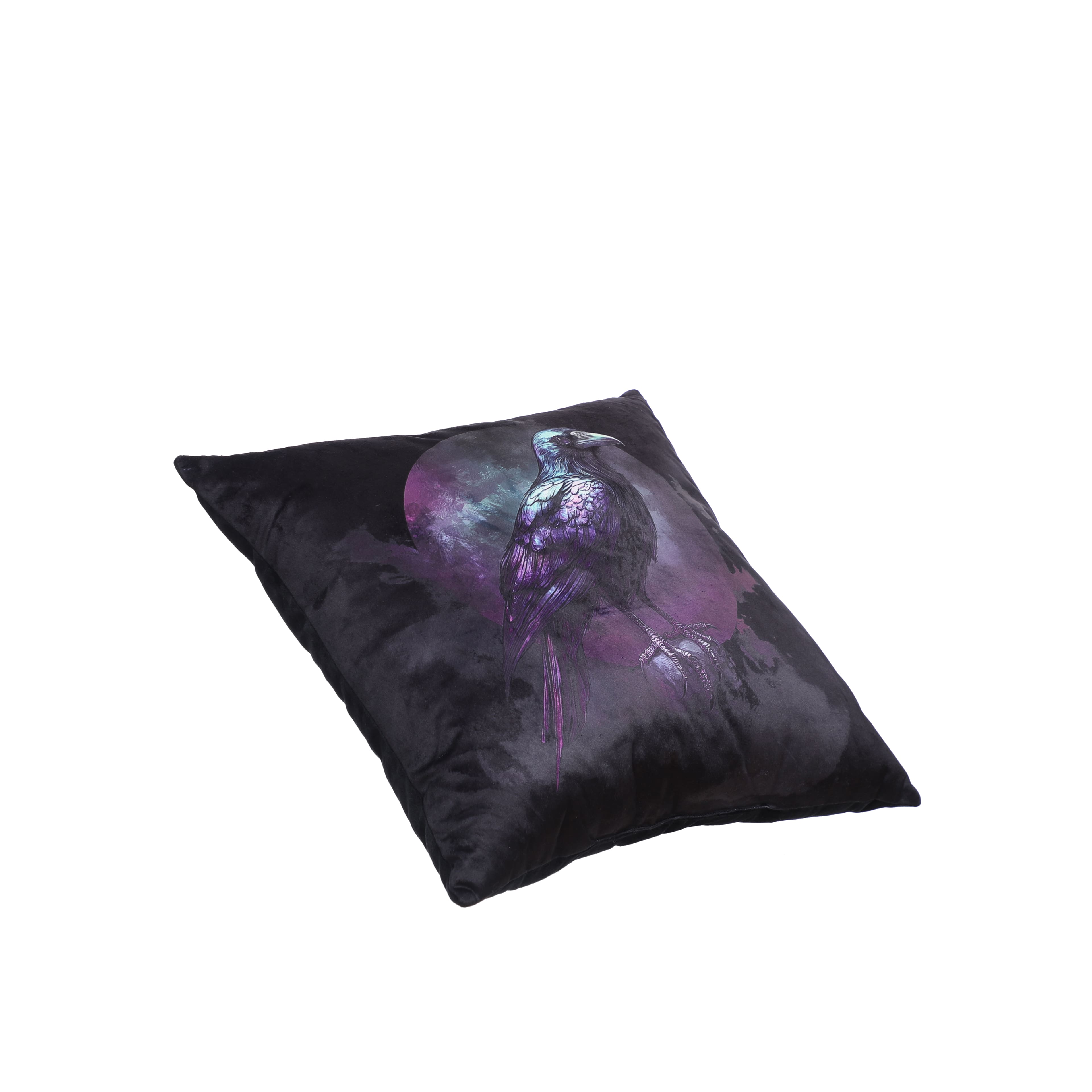 17&#x22; x 17&#x22; Crow with Moon Softline Pillow by Ashland&#xAE;