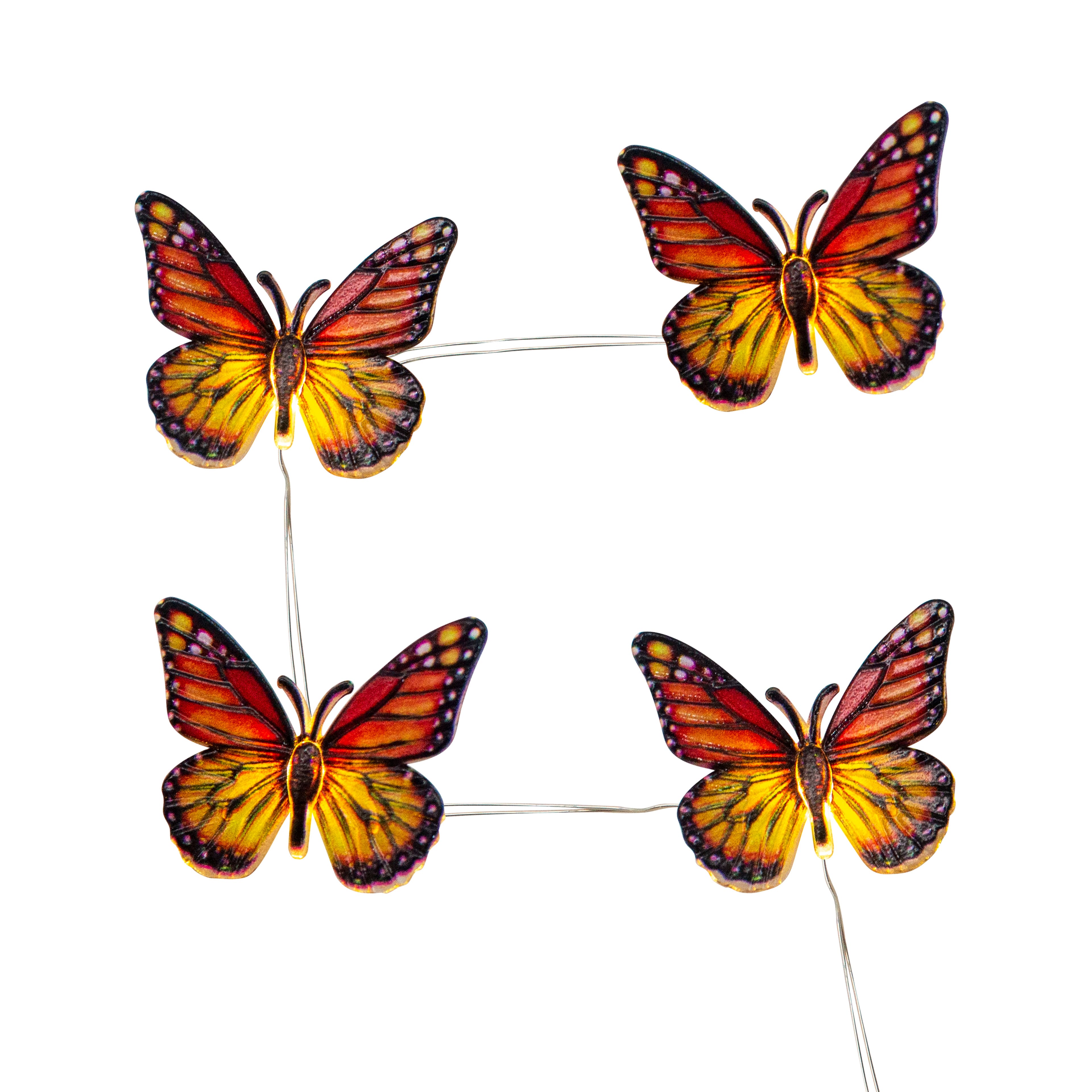 18ct. Orange Butterfly Icon Warm White LED String Lights by Ashland&#xAE;
