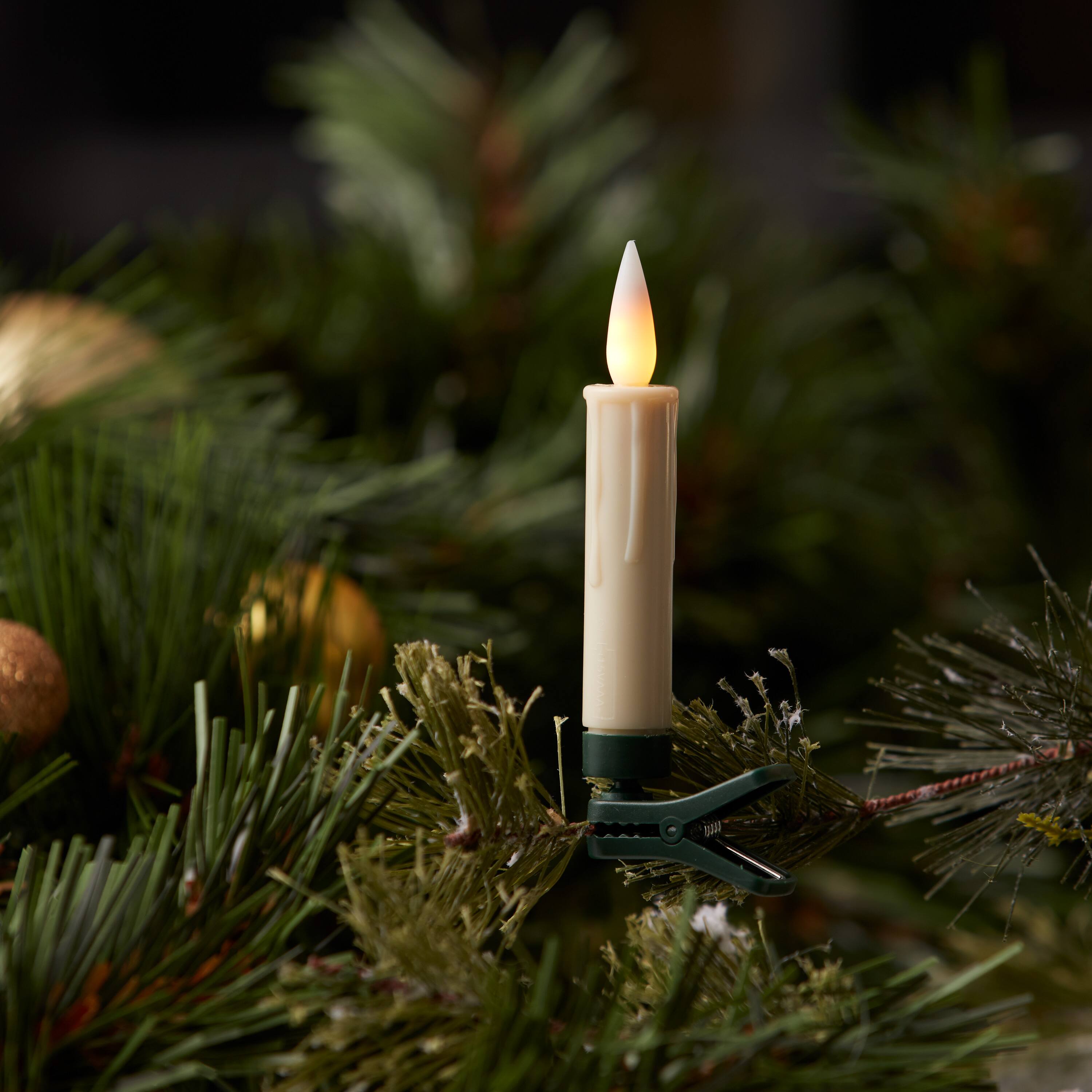 4&#x22; FIA Flame LED Candle Clip, 10ct.