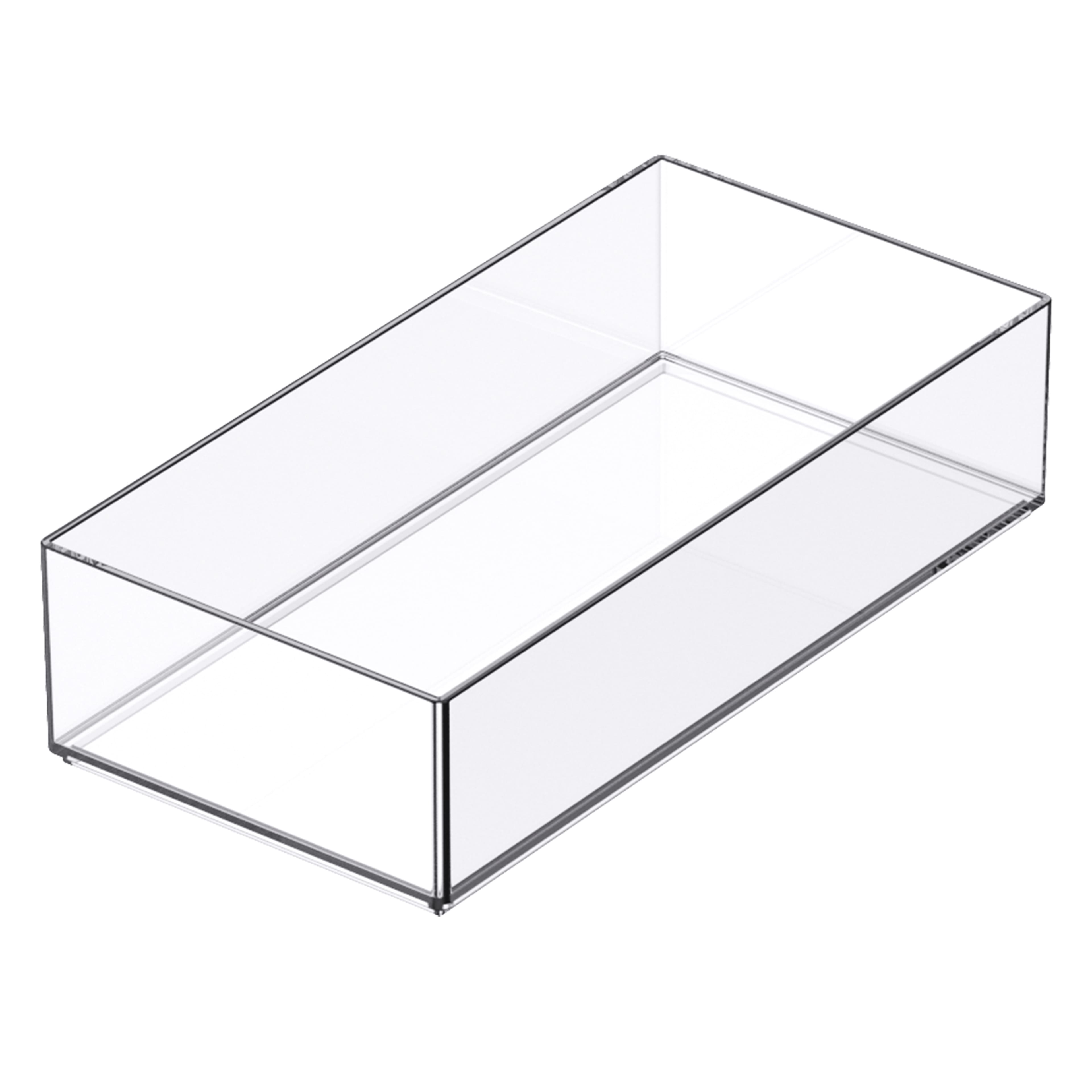 24 Pack: 8&#x22; x 4&#x22; Clear Stacking Storage Tray by Simply Tidy&#x2122;