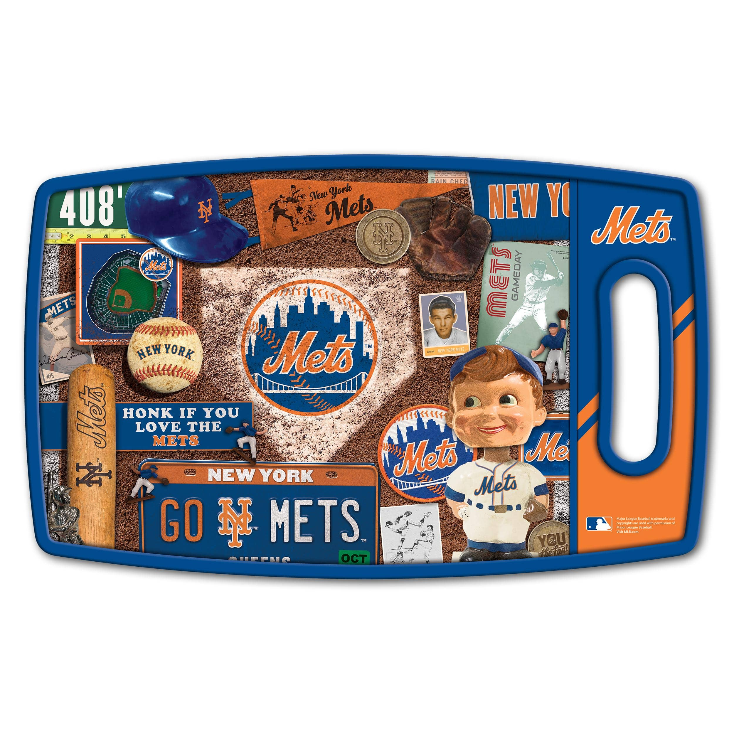 New York Mets Team Jersey Cutting Board