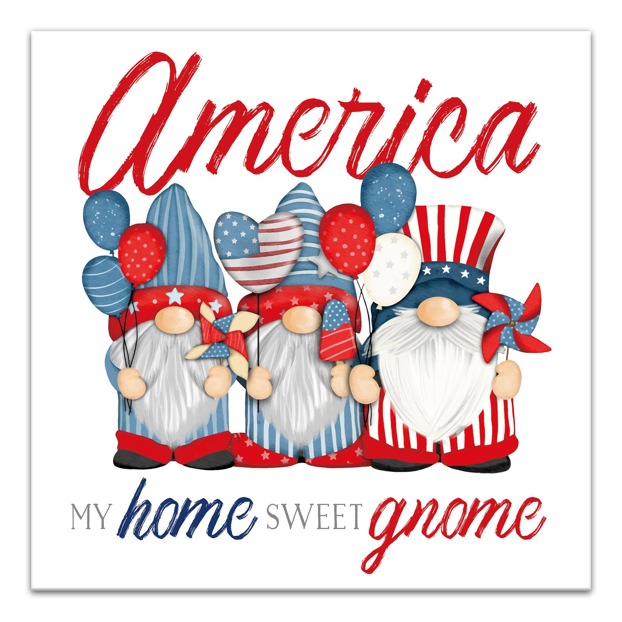 My Home Sweet Gnome Canvas Wall Art