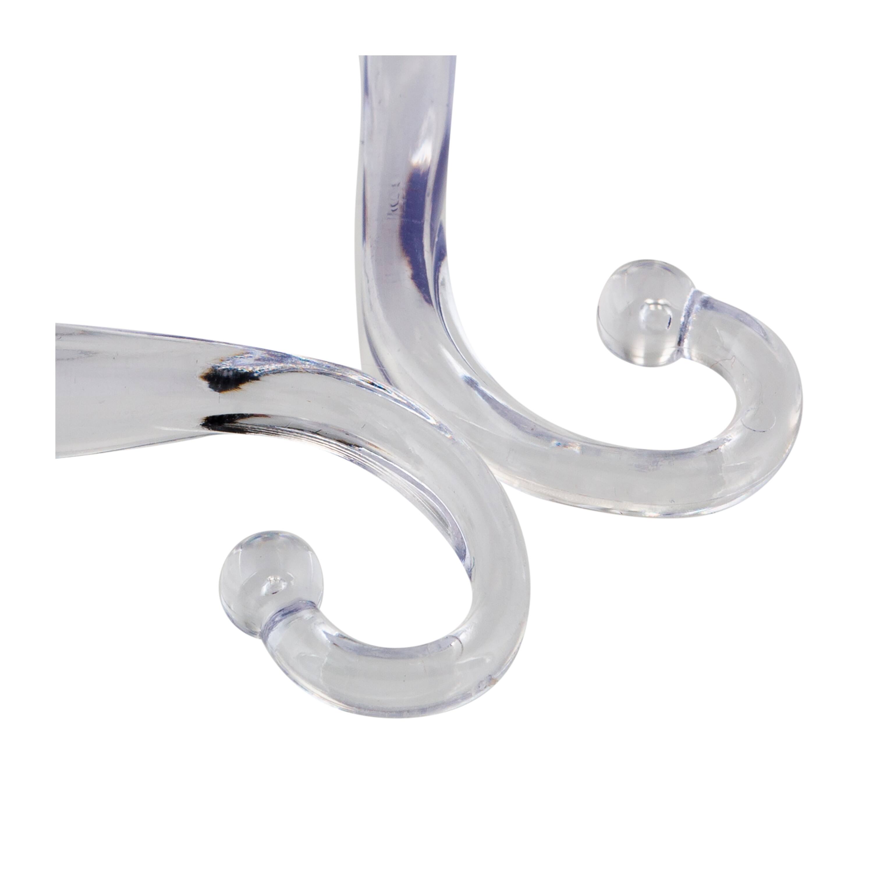 Bath Bliss Clear 12 Piece Double Shower Hooks