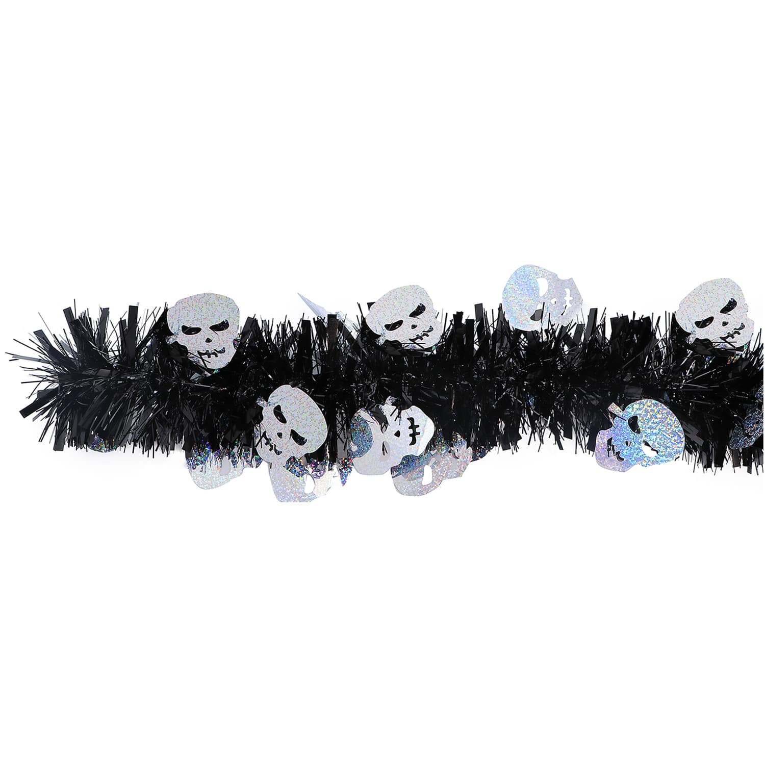 6ft. Tinsel with Skull Garland by Ashland&#xAE;