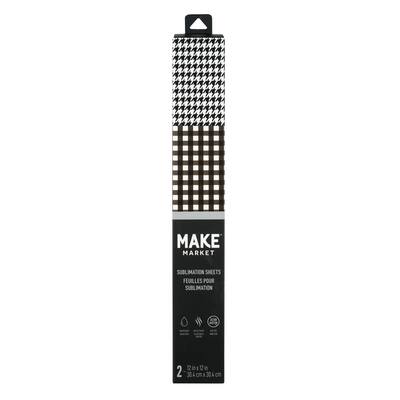 Black & White Sublimation Sheets by Make Market® image