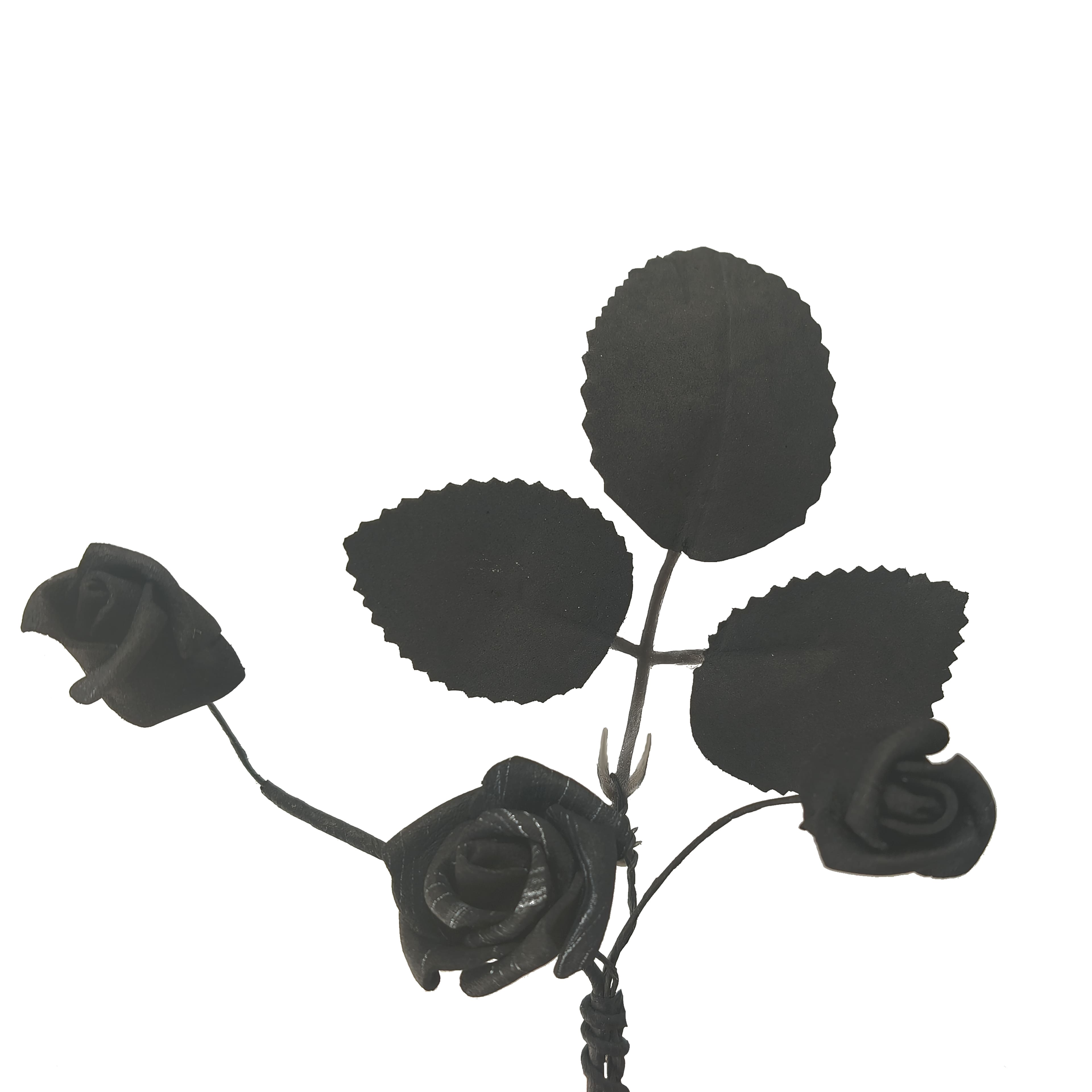 5ft. Black & White Rose Coiled Garland by Ashland®