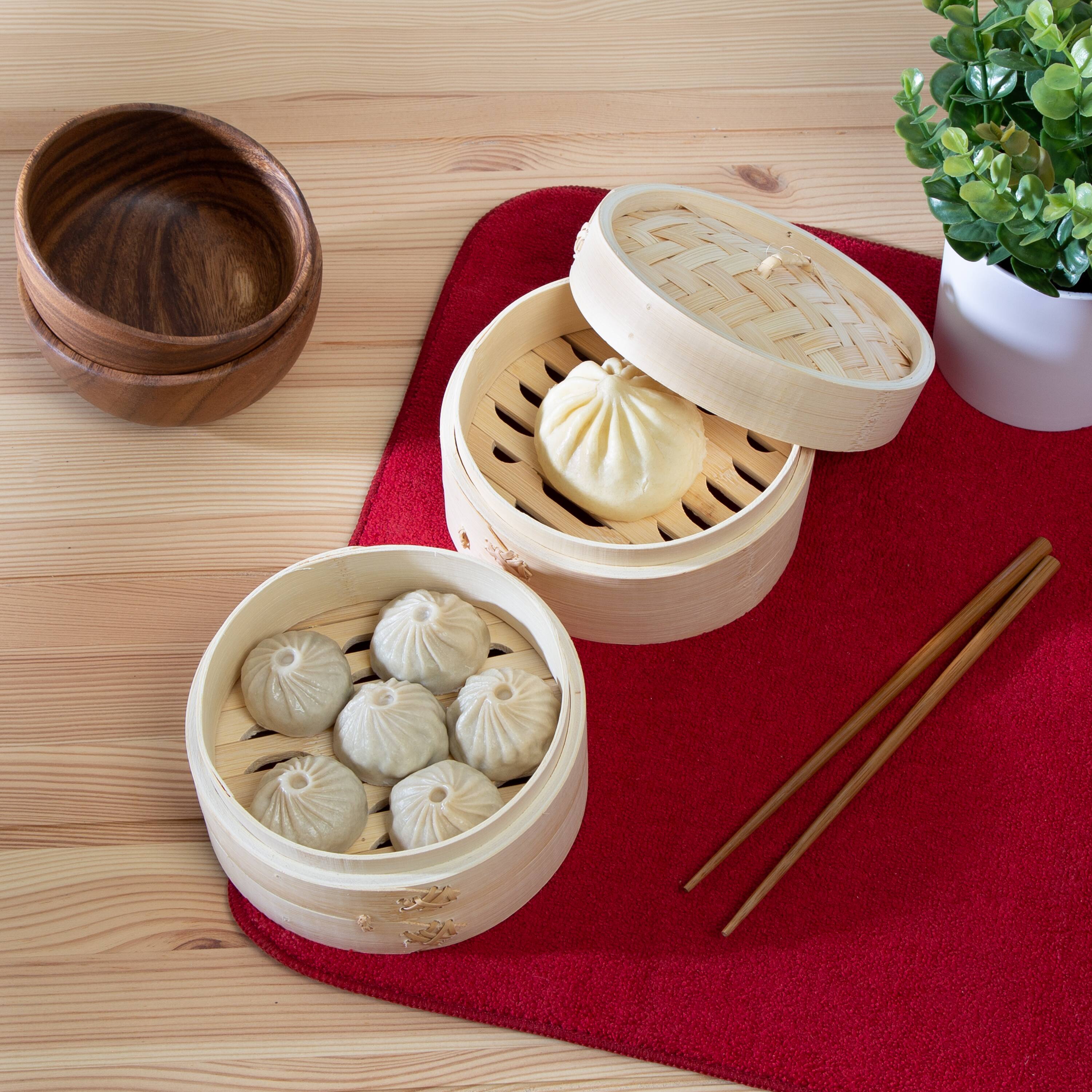 Honey Can Do 2-Tier Joyce Chen Bamboo Steamer Baskets