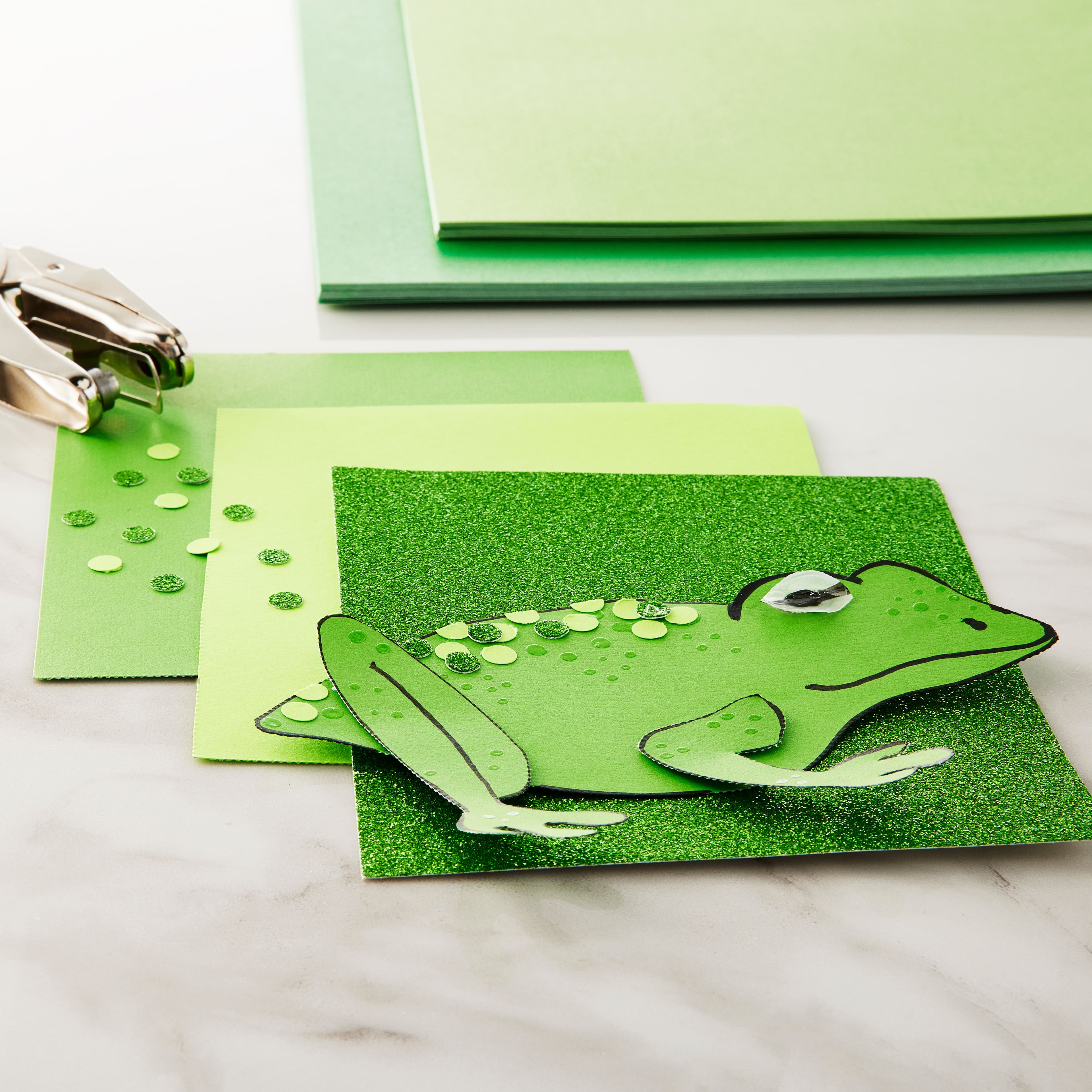 Green Hues Shimmer 8.5&#x22; x 11&#x22; Cardstock Paper by Recollections&#x2122;, 100 Sheets