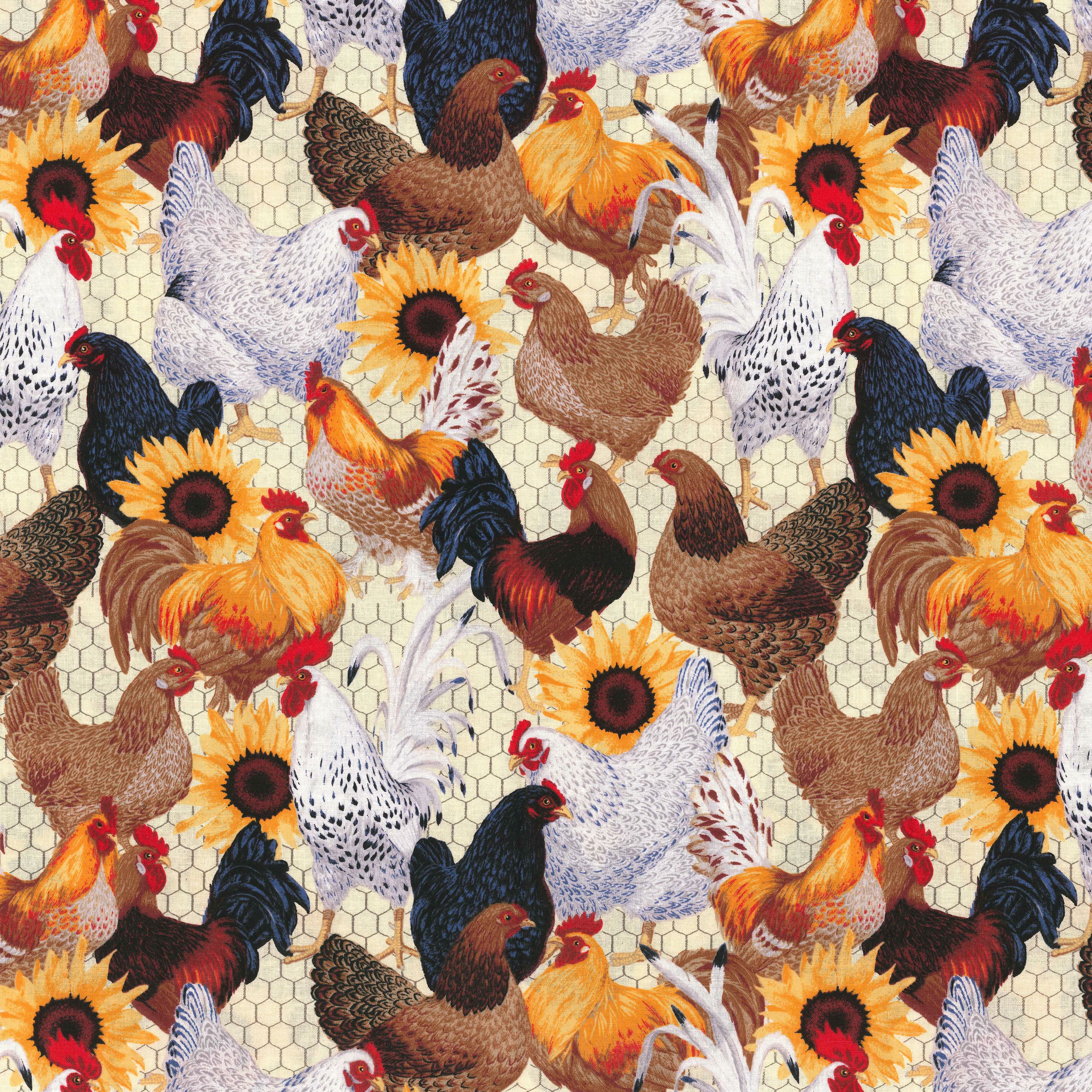 Fabric Traditions Chicken Toss Cotton Fabric