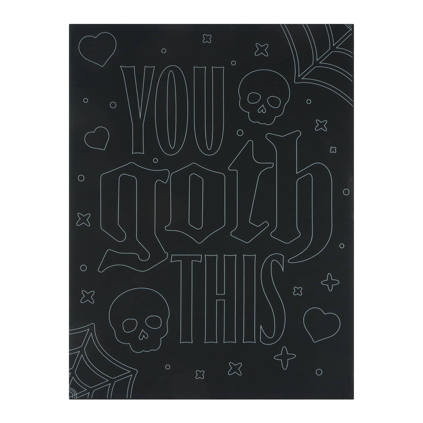 You Goth This Black Canvas Painting Kit by Creatology™
