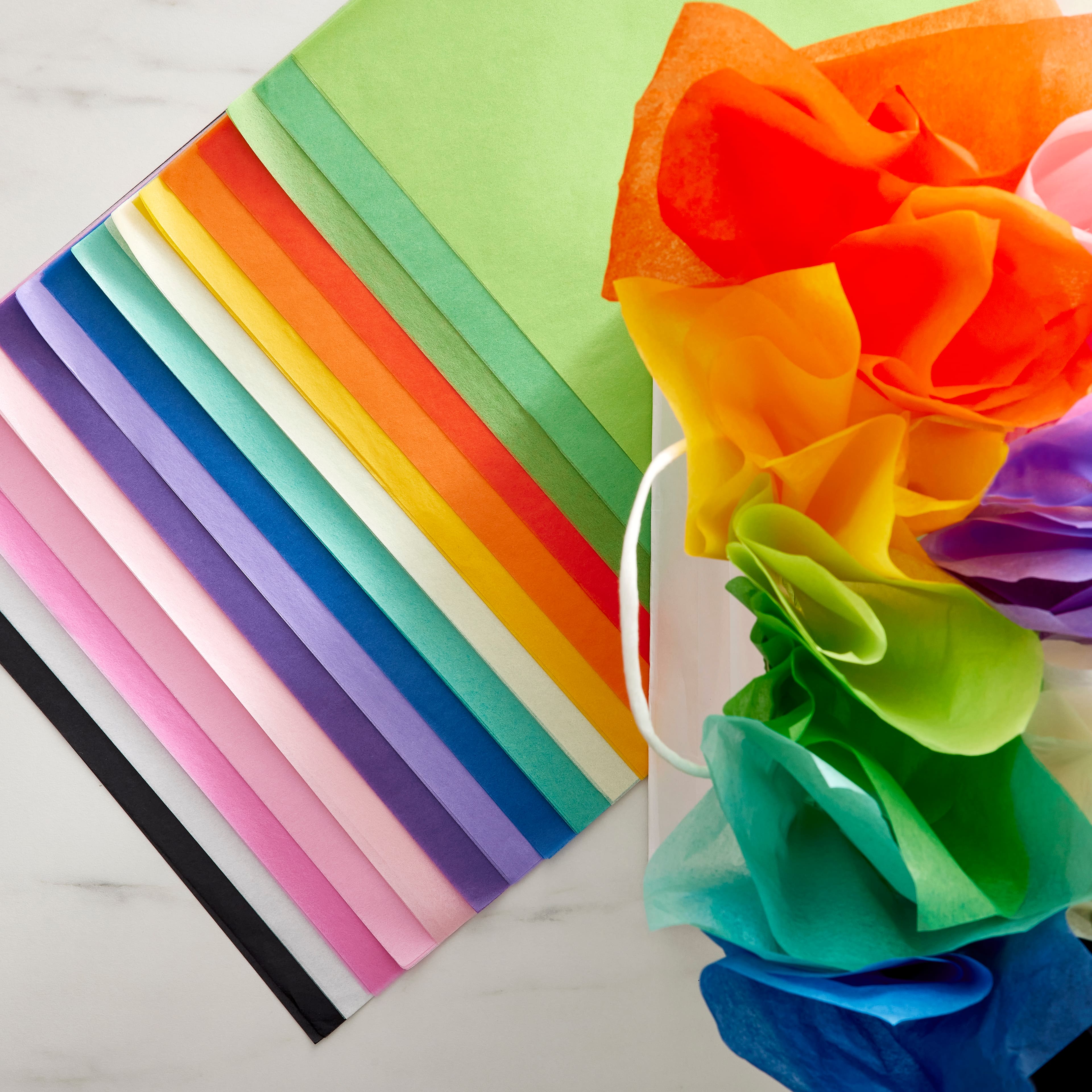 Multicolor 12&#x22; x 12&#x22; Tissue Paper by Recollections&#x2122;, 80 Sheets