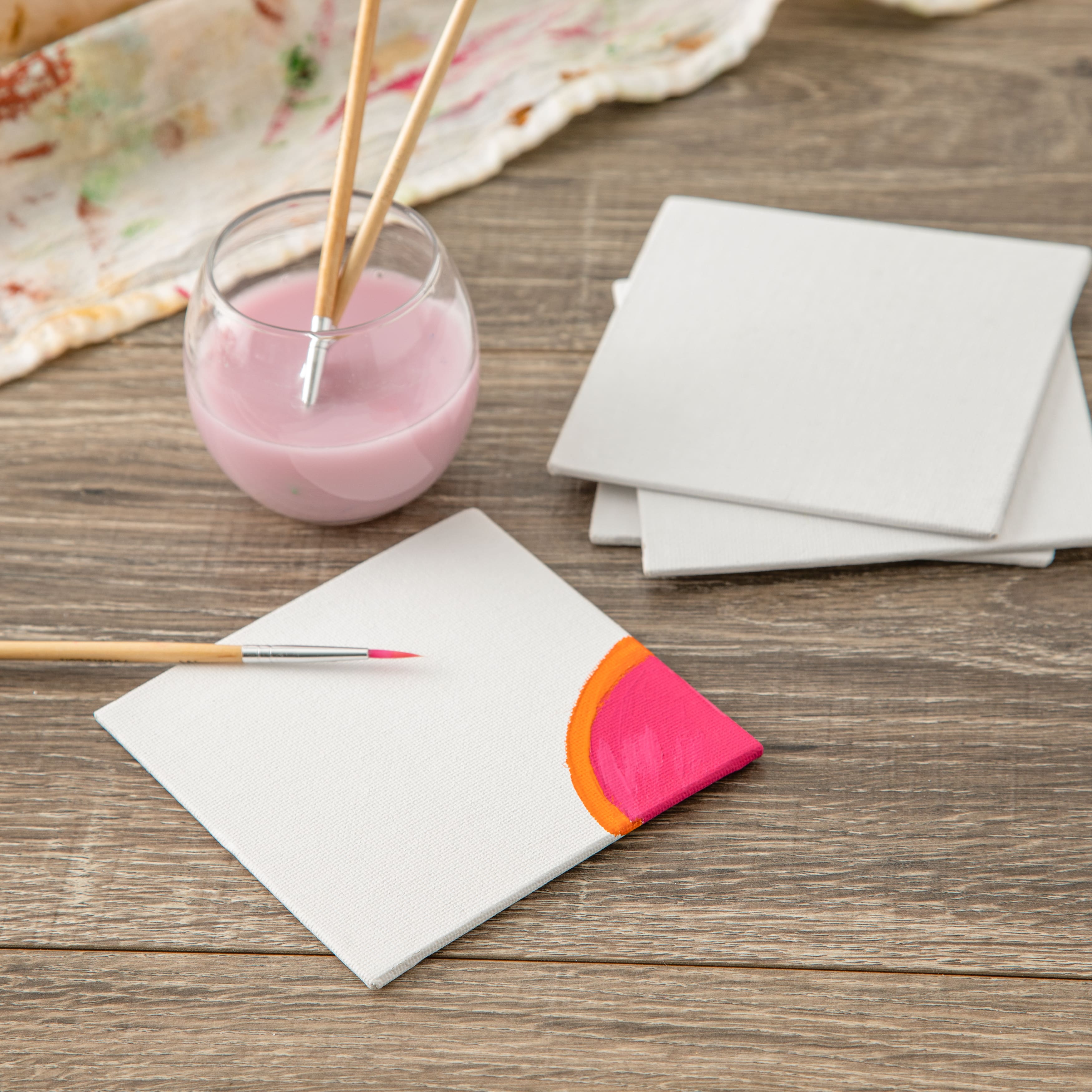 4 Pack 4" x 4" Mini Canvas Panels by Artist's Loft™ Necessities™